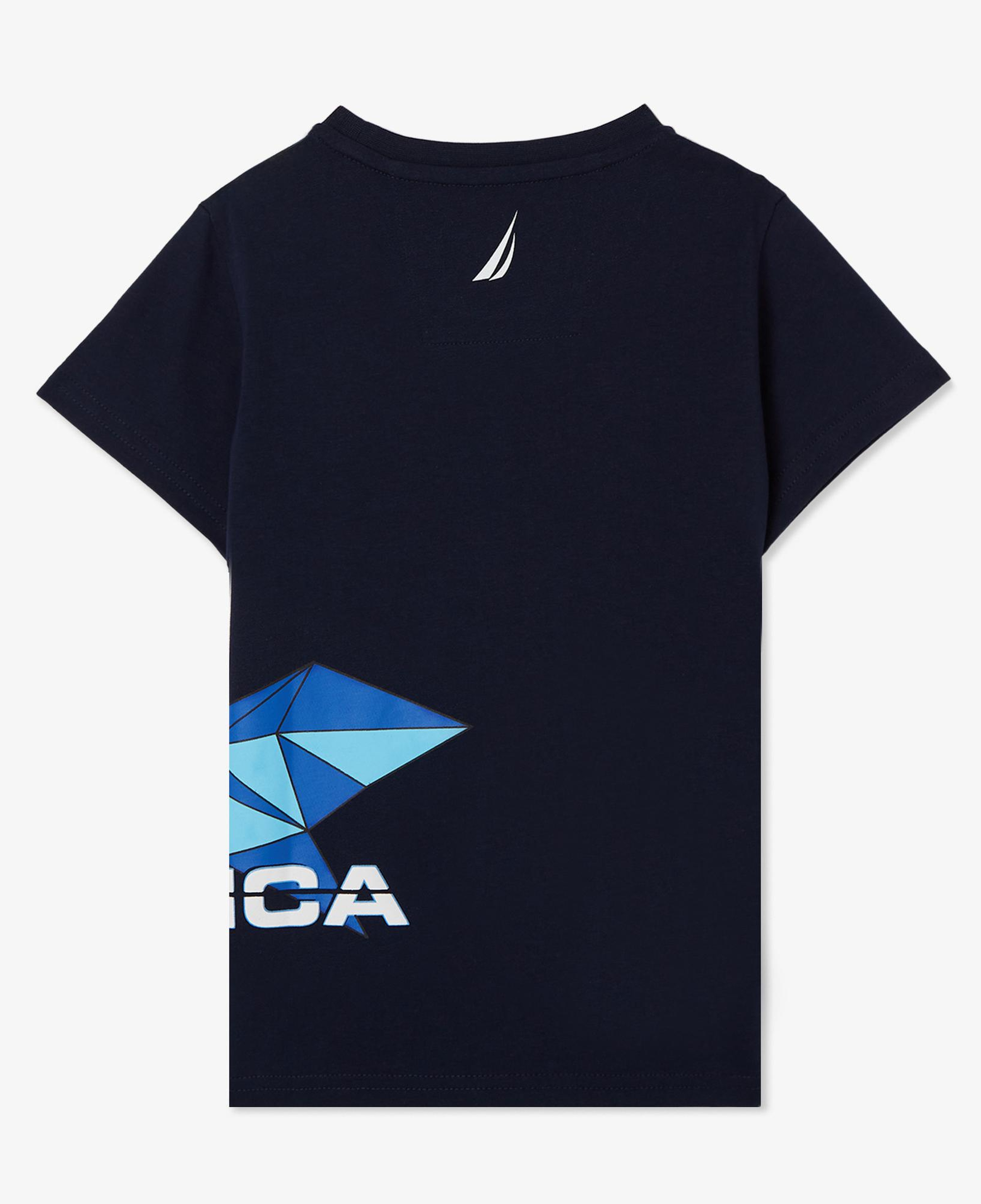 Nautica Erkek Çocuk Lacivert Regular Fit Baskılı T-Shirt