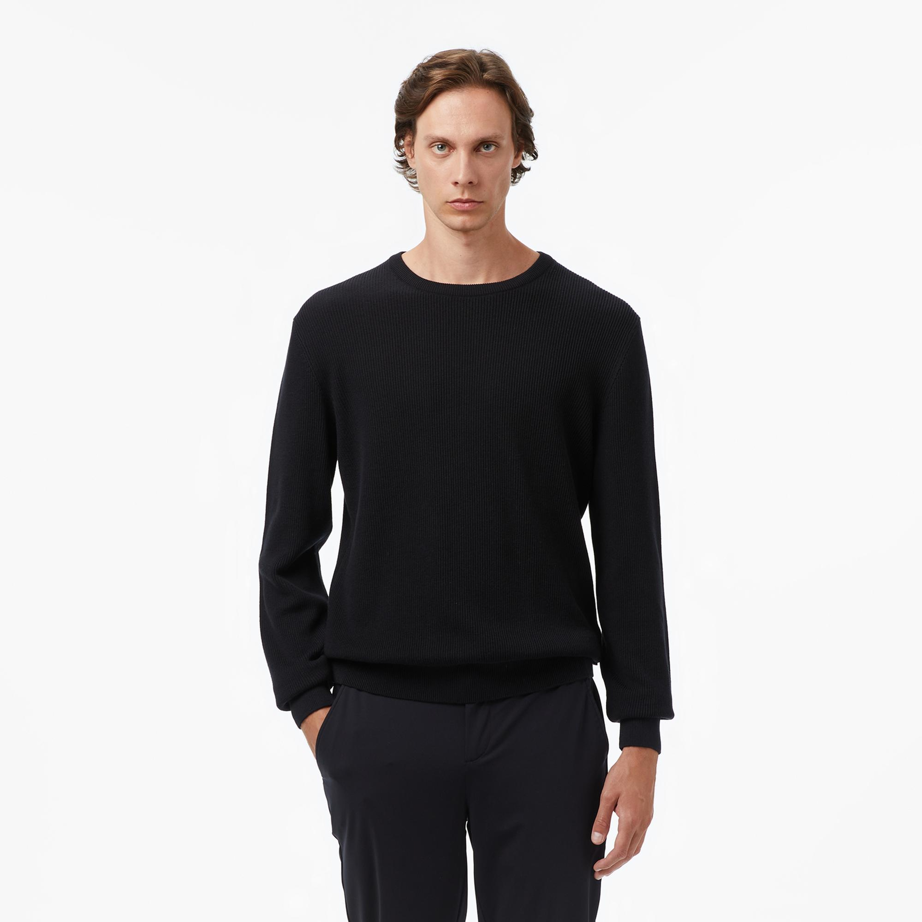 Nautica Erkek Siyah Classic Fit Kazak