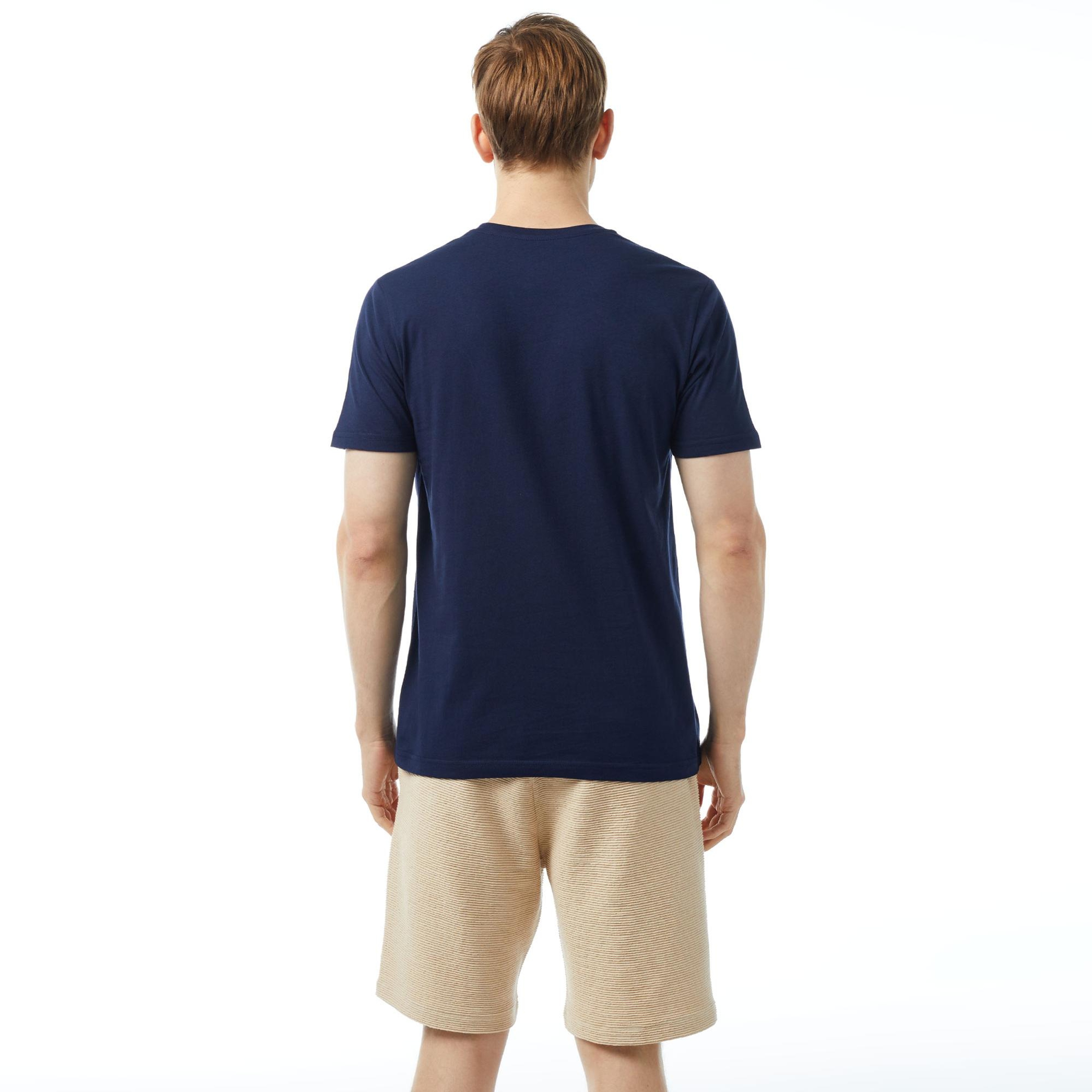 Nautica Erkek Lacivert Standart Fit T-Shirt