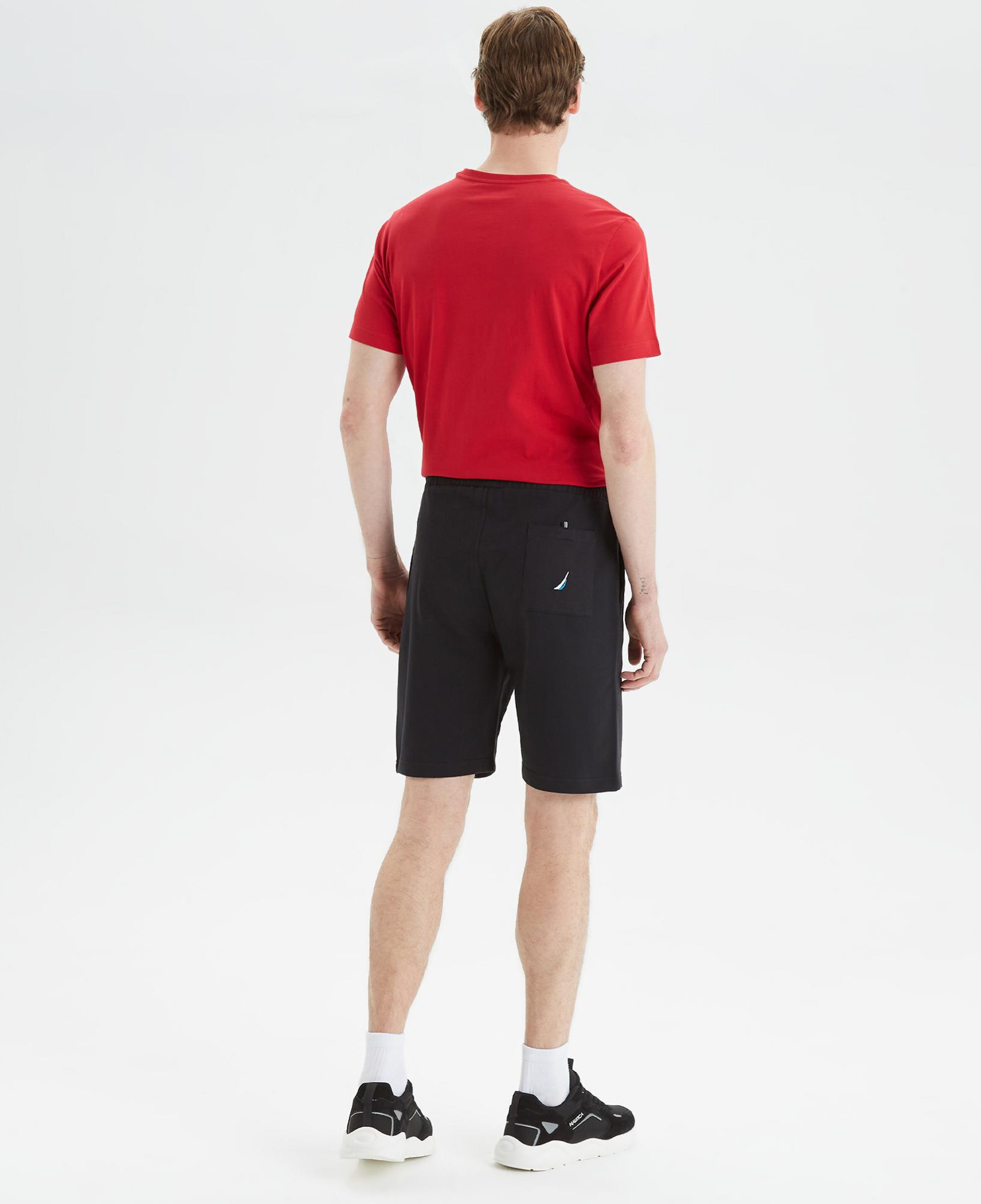 Nautica Erkek Siyah Baskılı Standart Fit Şort