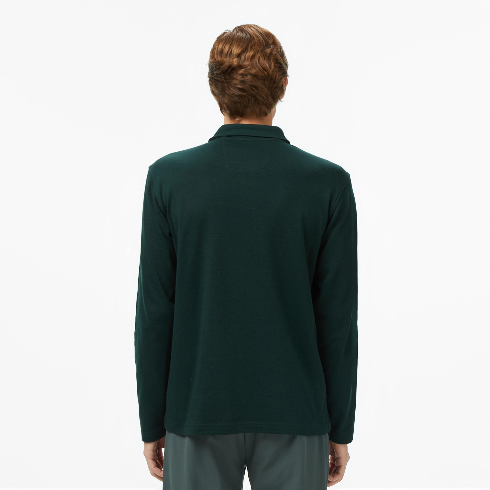 Nautica Erkek Yeşil Classic Fit Uzun Kollu Polo Yaka T-Shirt