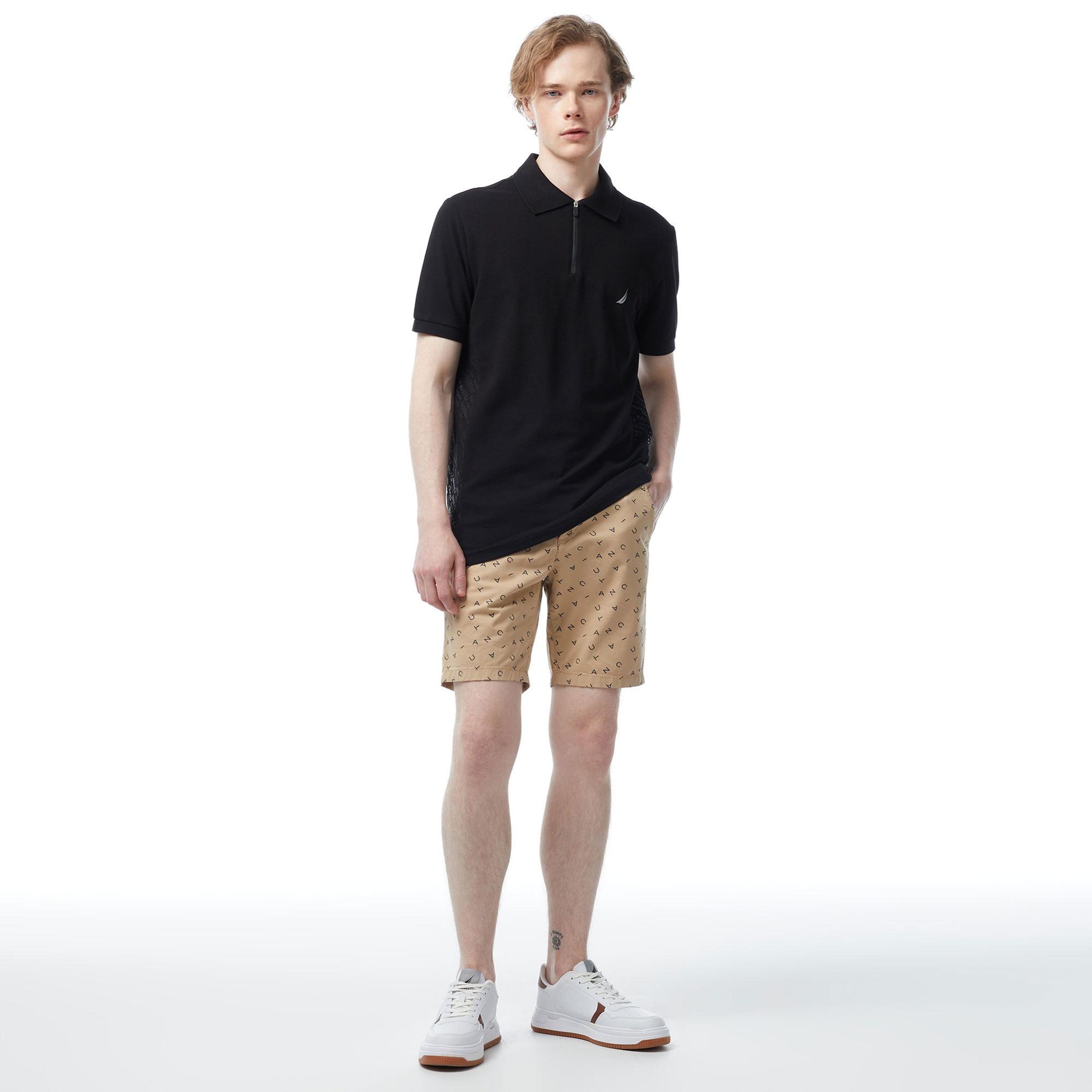 Nautica Erkek Siyah Slim Fit Kısa Kollu Polo