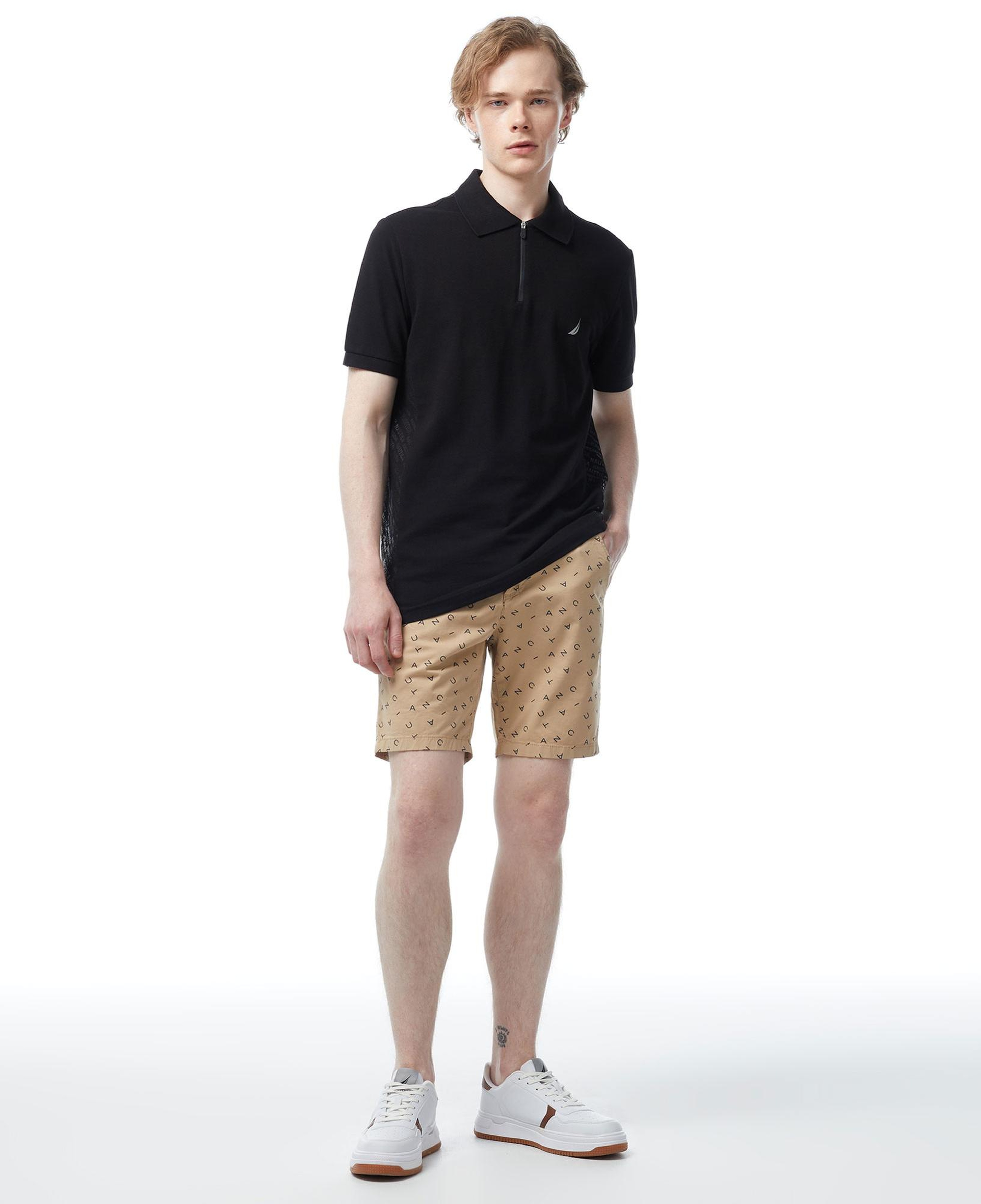 Nautica Erkek Siyah Slim Fit Kısa Kollu Polo