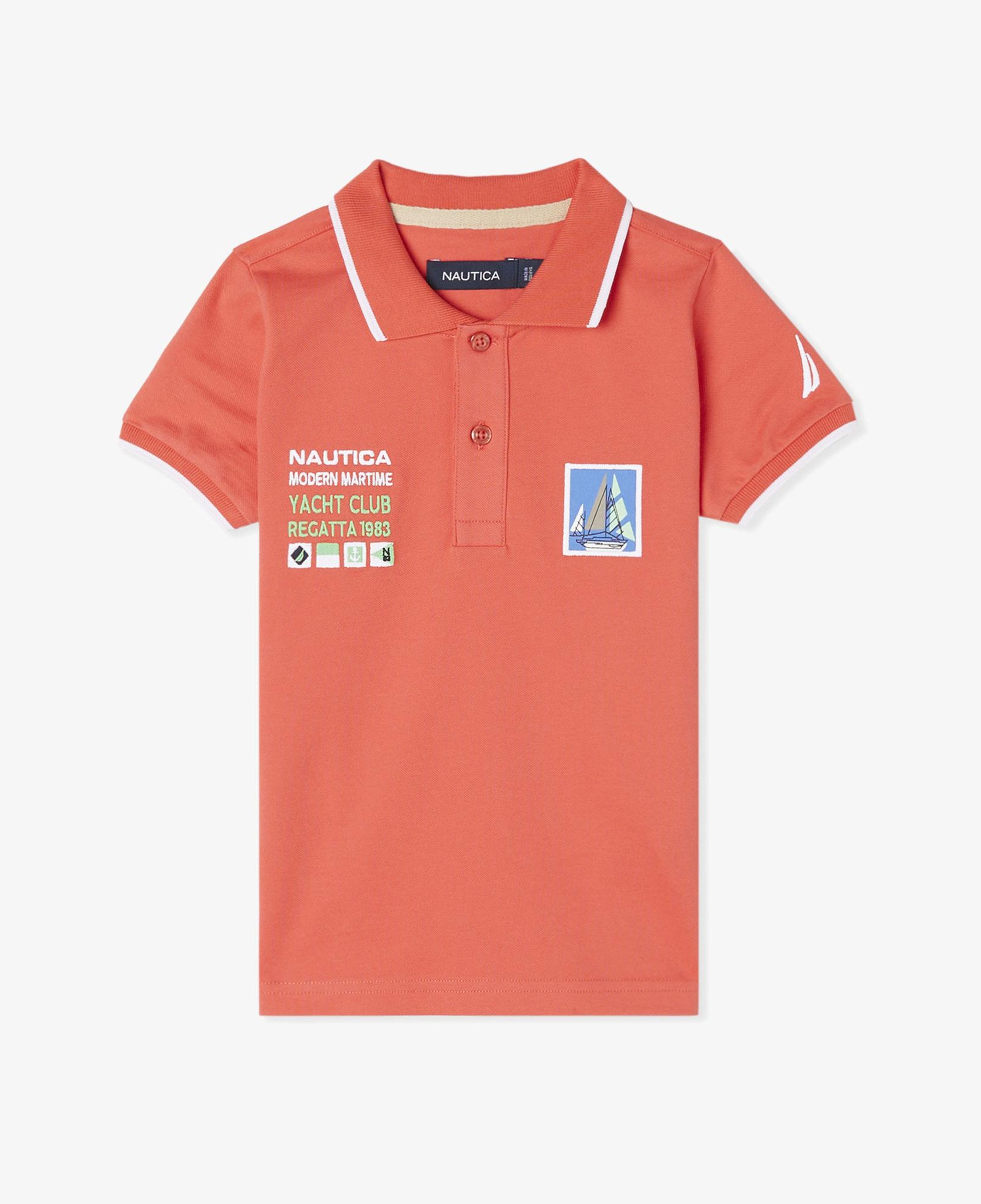 Nautica Erkek Çocuk Kırmızı Regular Fit Polo Yaka T-Shirt