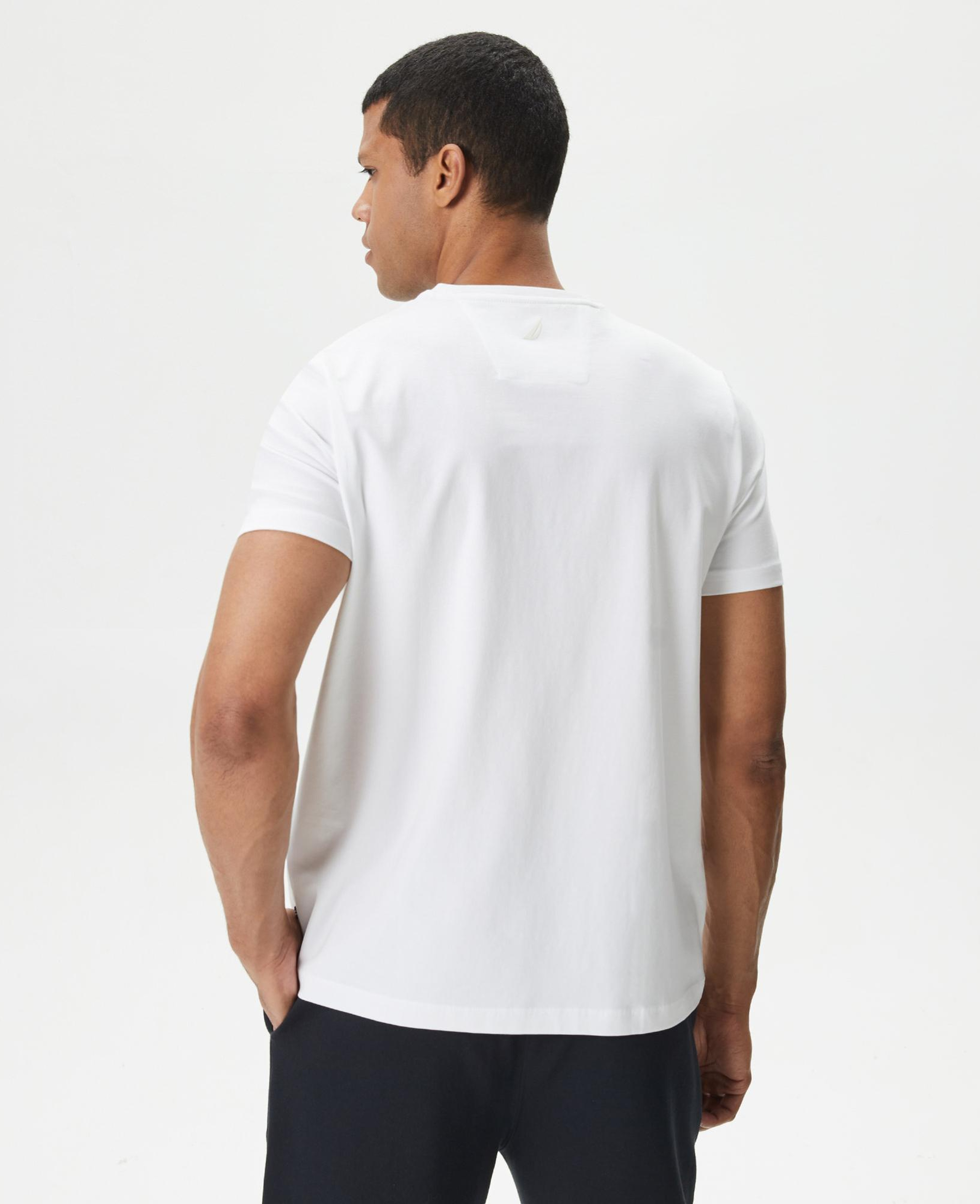 Nautica Erkek Beyaz Standart Fit T-Shirt