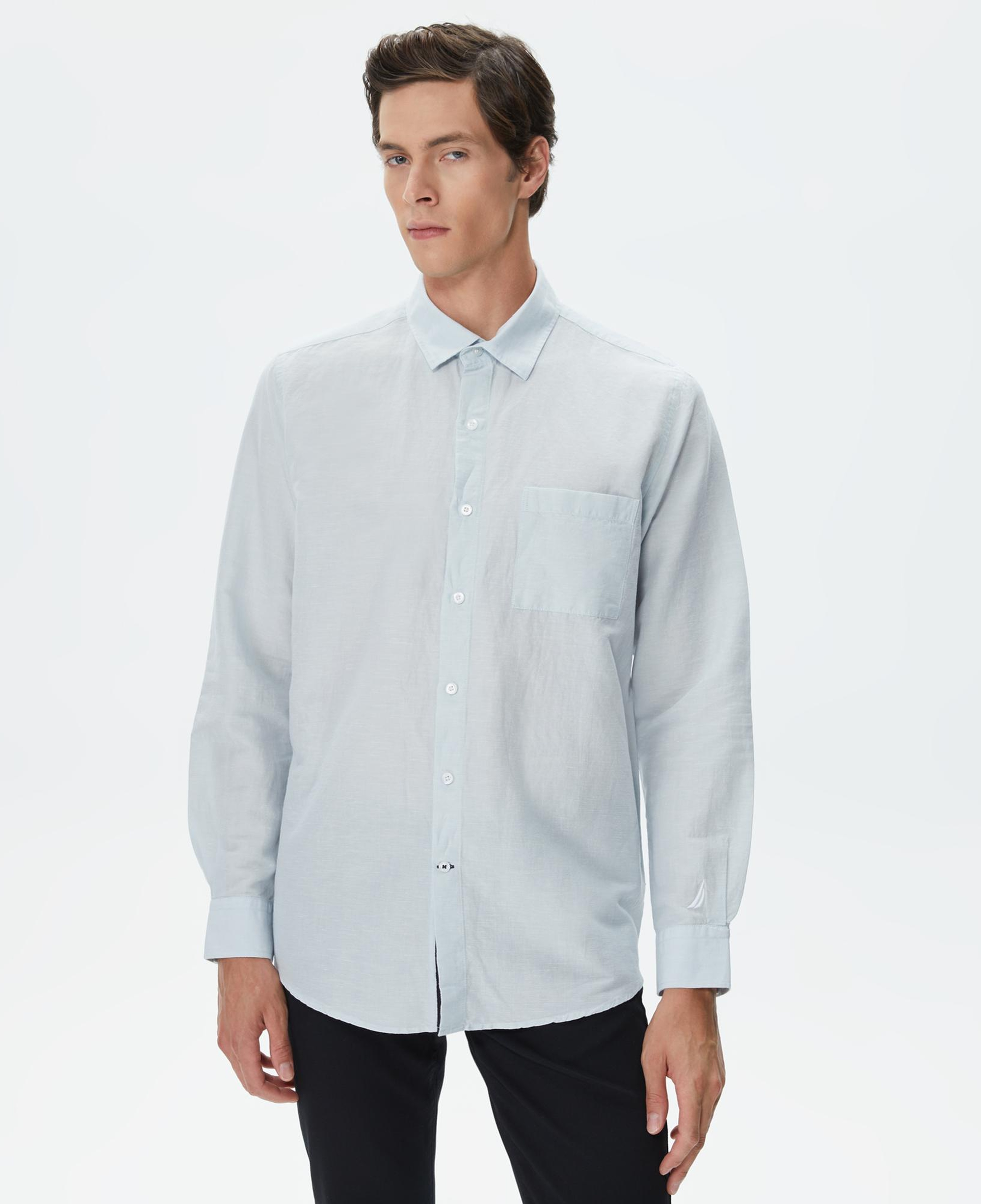 Nautica Erkek Mavi Classic Fit Gömlek
