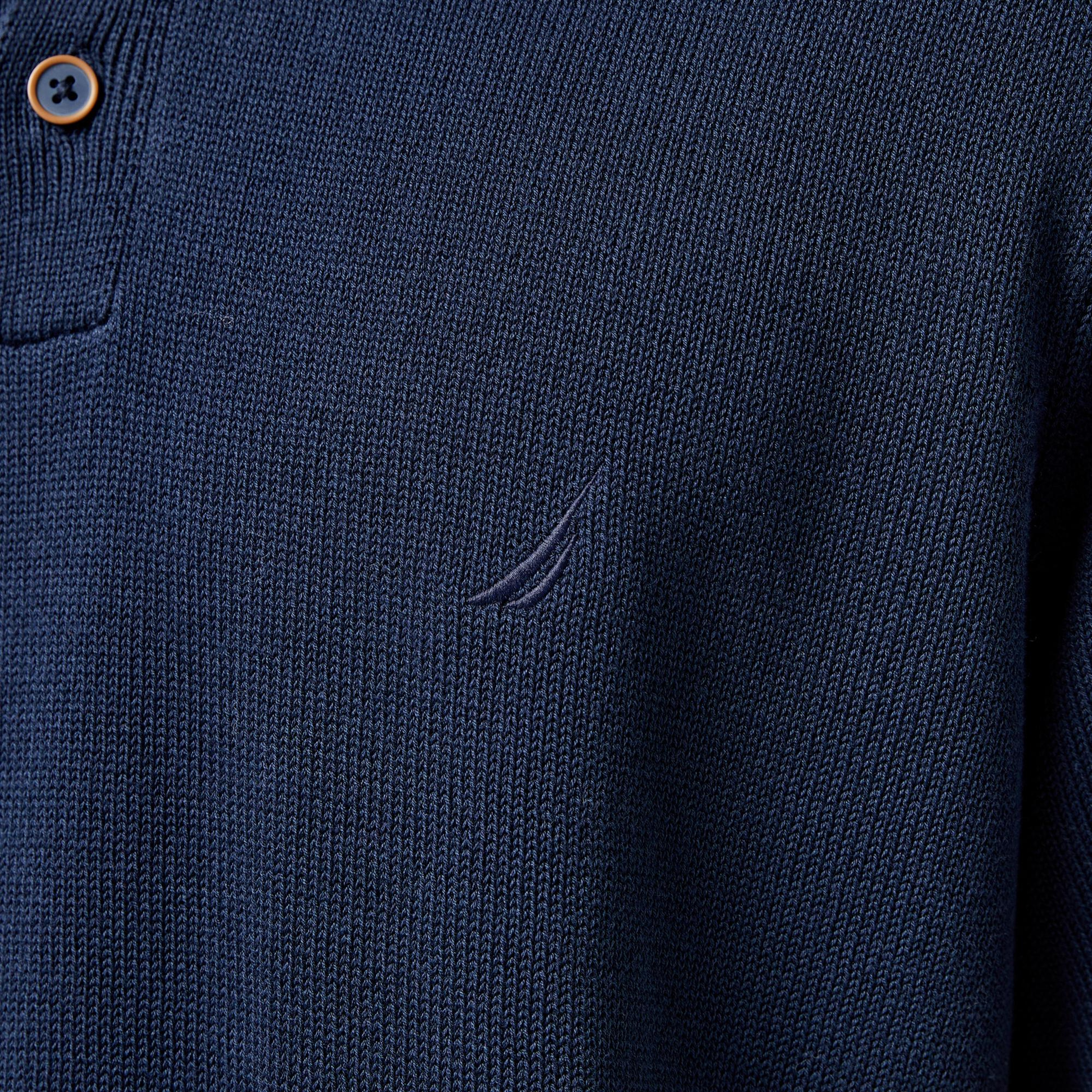 Nautica Erkek Lacivert Classic Fit Kısa Kollu Triko