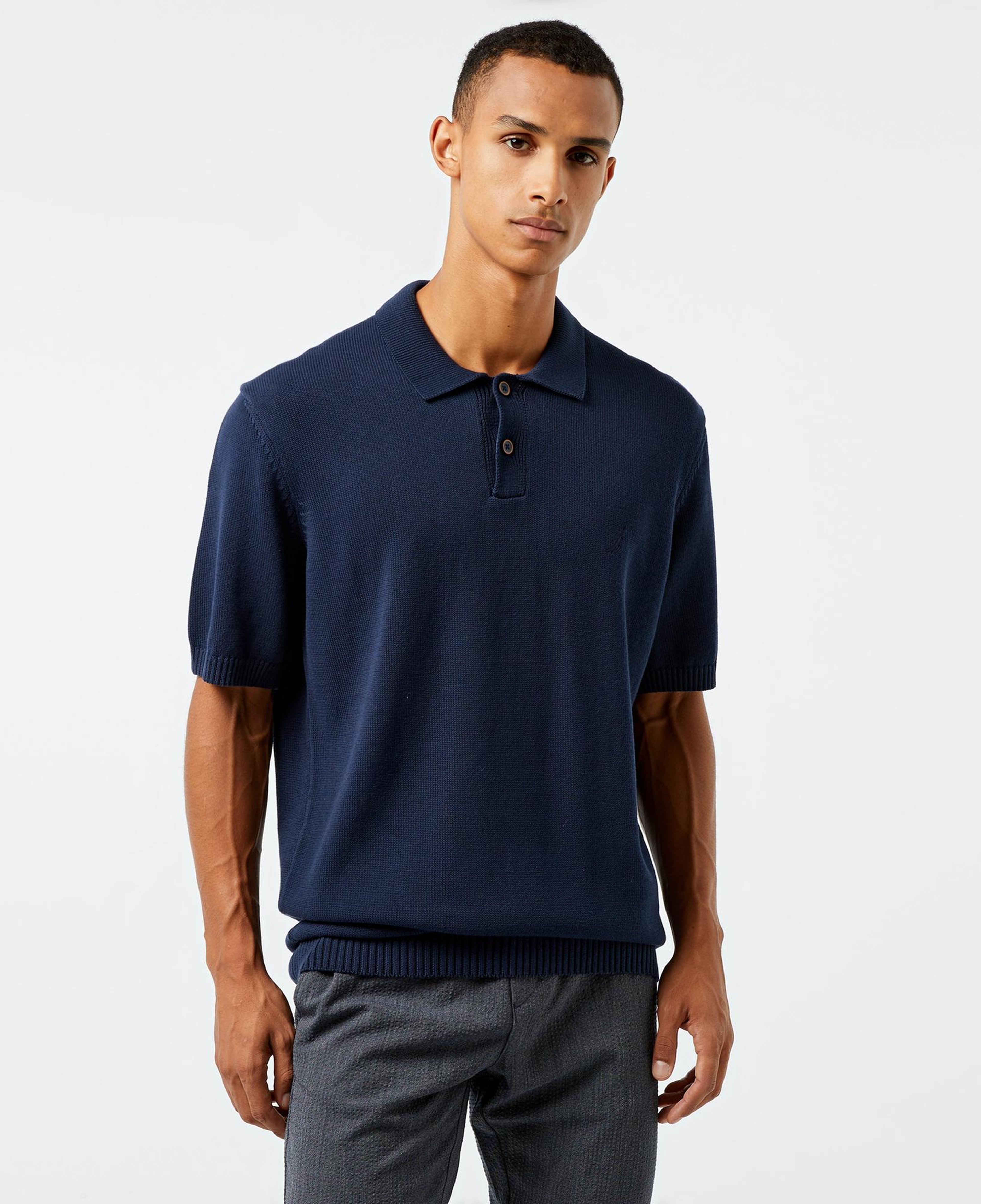 Nautica Erkek Lacivert Classic Fit Kısa Kollu Triko