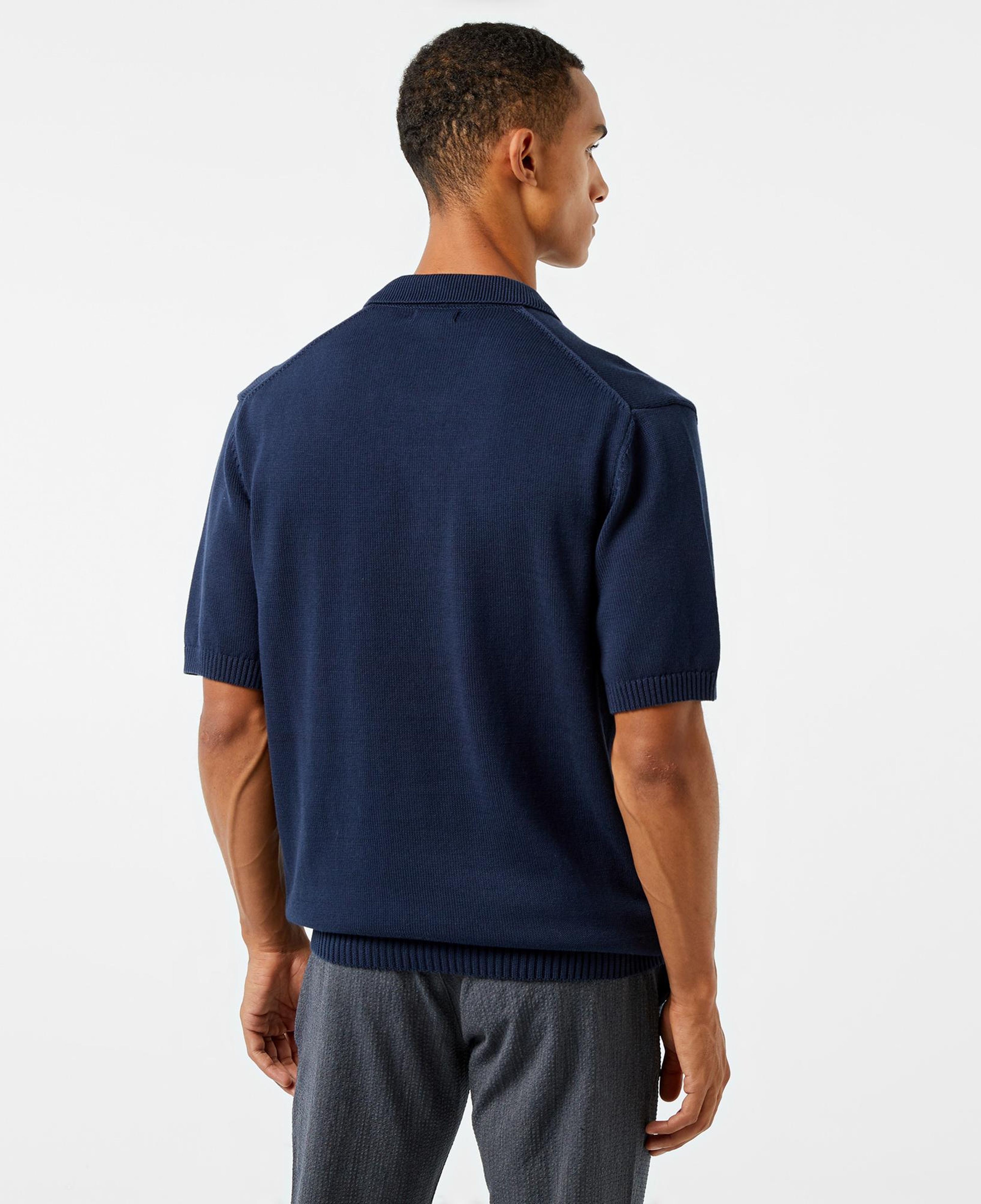 Nautica Erkek Lacivert Classic Fit Kısa Kollu Triko