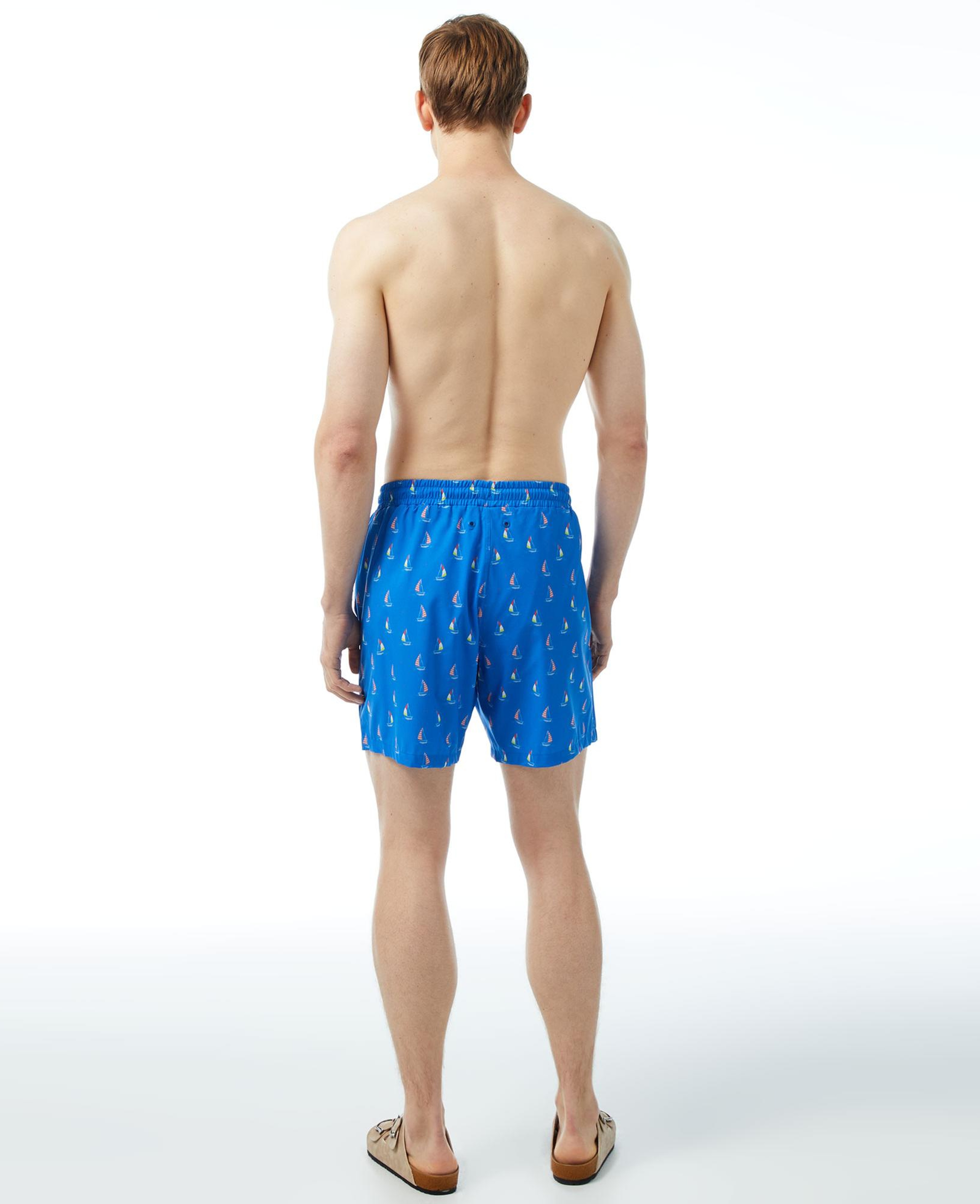 Nautica Erkek Mavi Baskılı Deniz Şortu