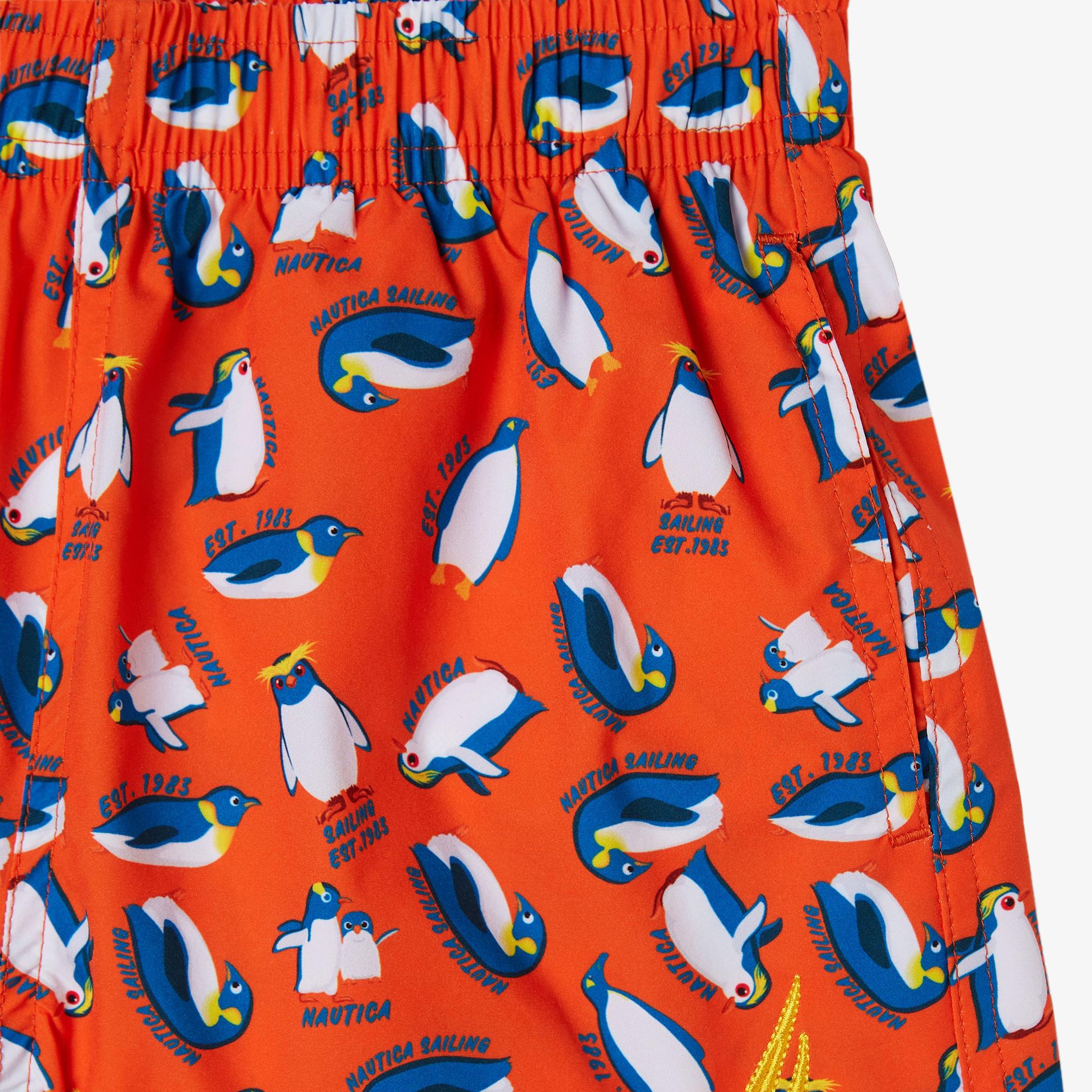 Nautica Classic Çocuk Turuncu Deniz Şortu