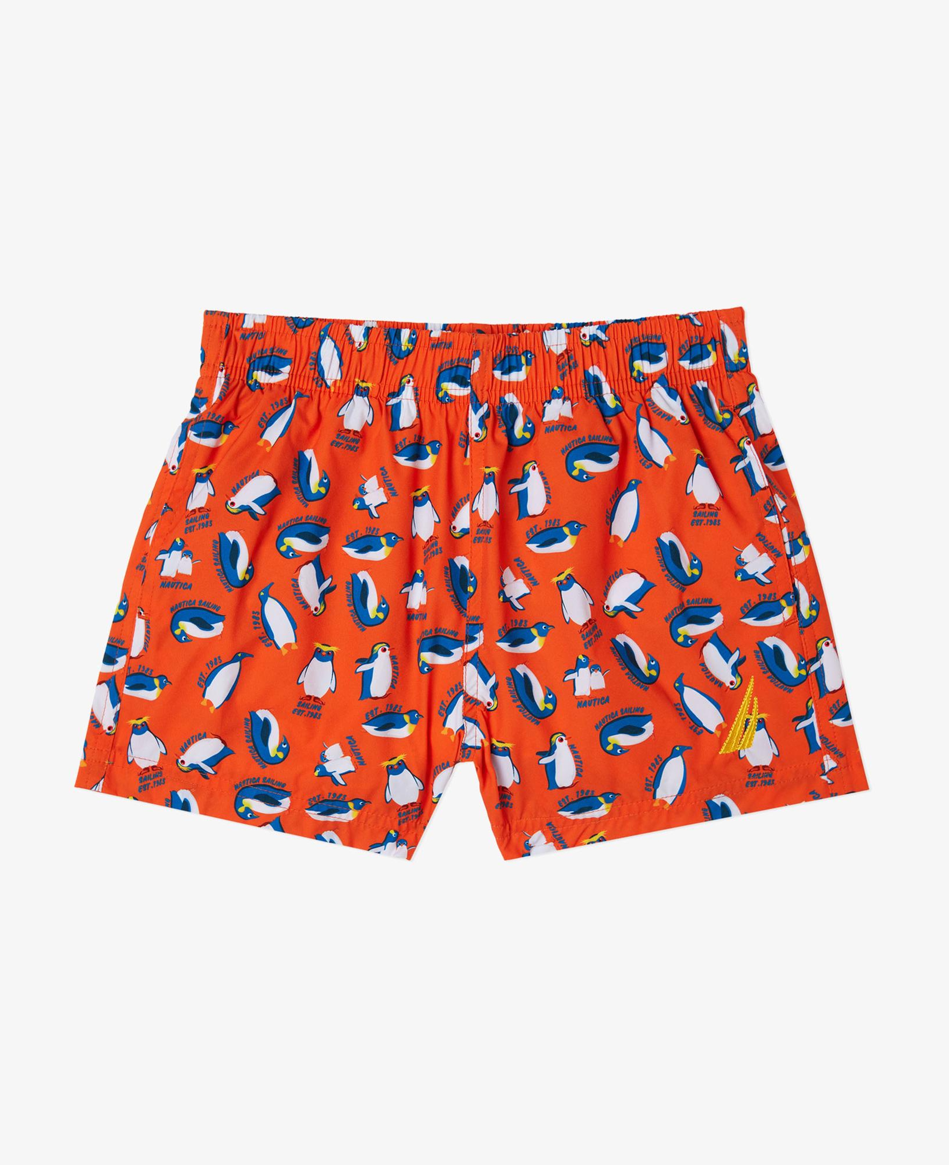 Nautica Erkek Çocuk Turuncu Standart Fit Deniz Şortu