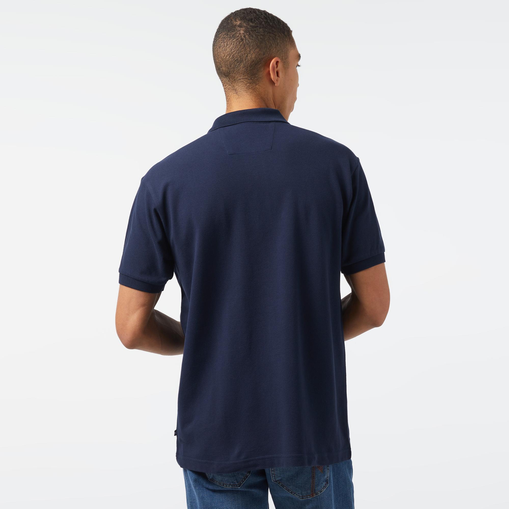 Nautica Erkek Lacivert Classic Fit Kısa Kollu Polo Yaka T-Shirt