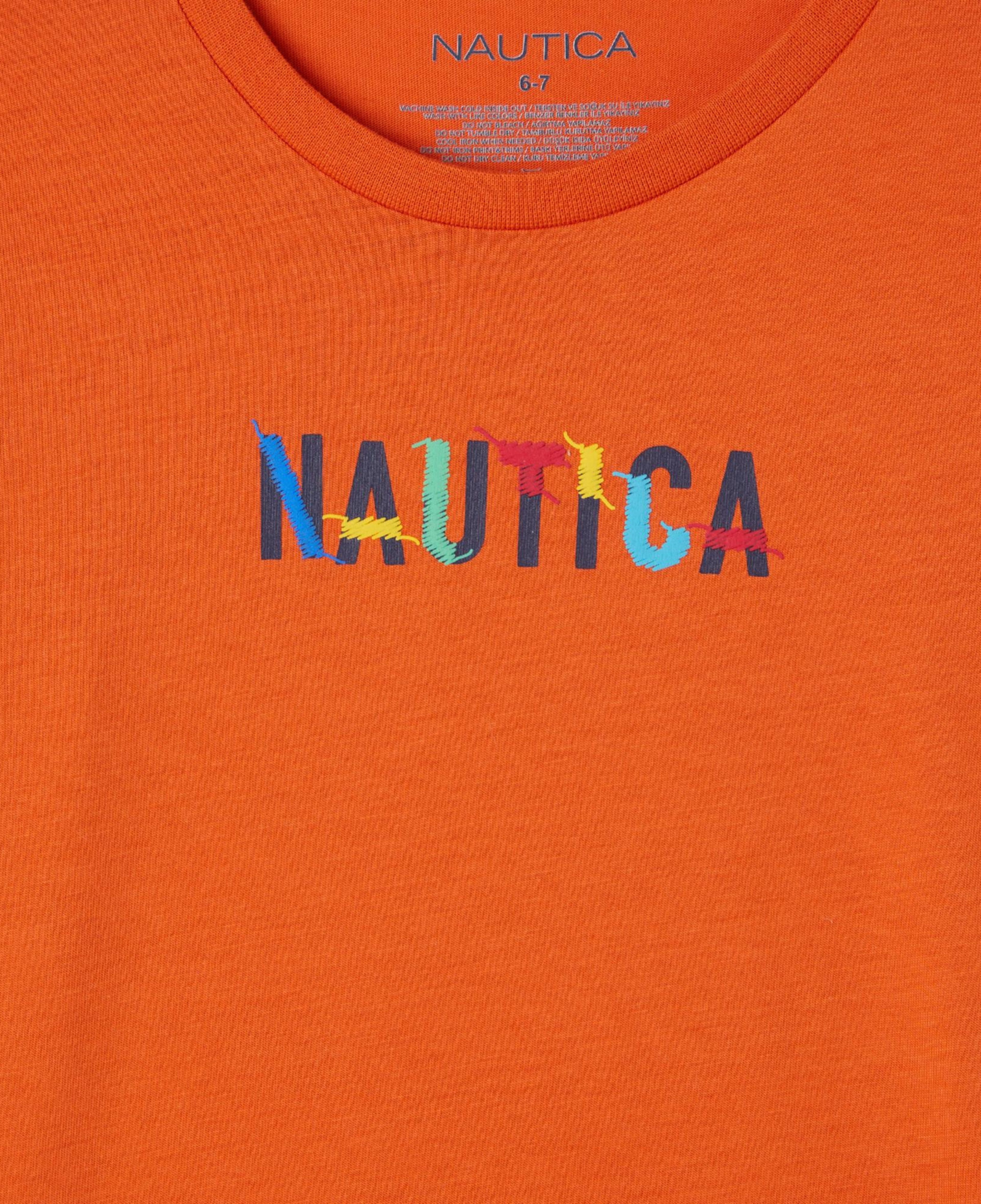 Nautica Erkek Çocuk Turuncu Uzun Kollu T-Shirt