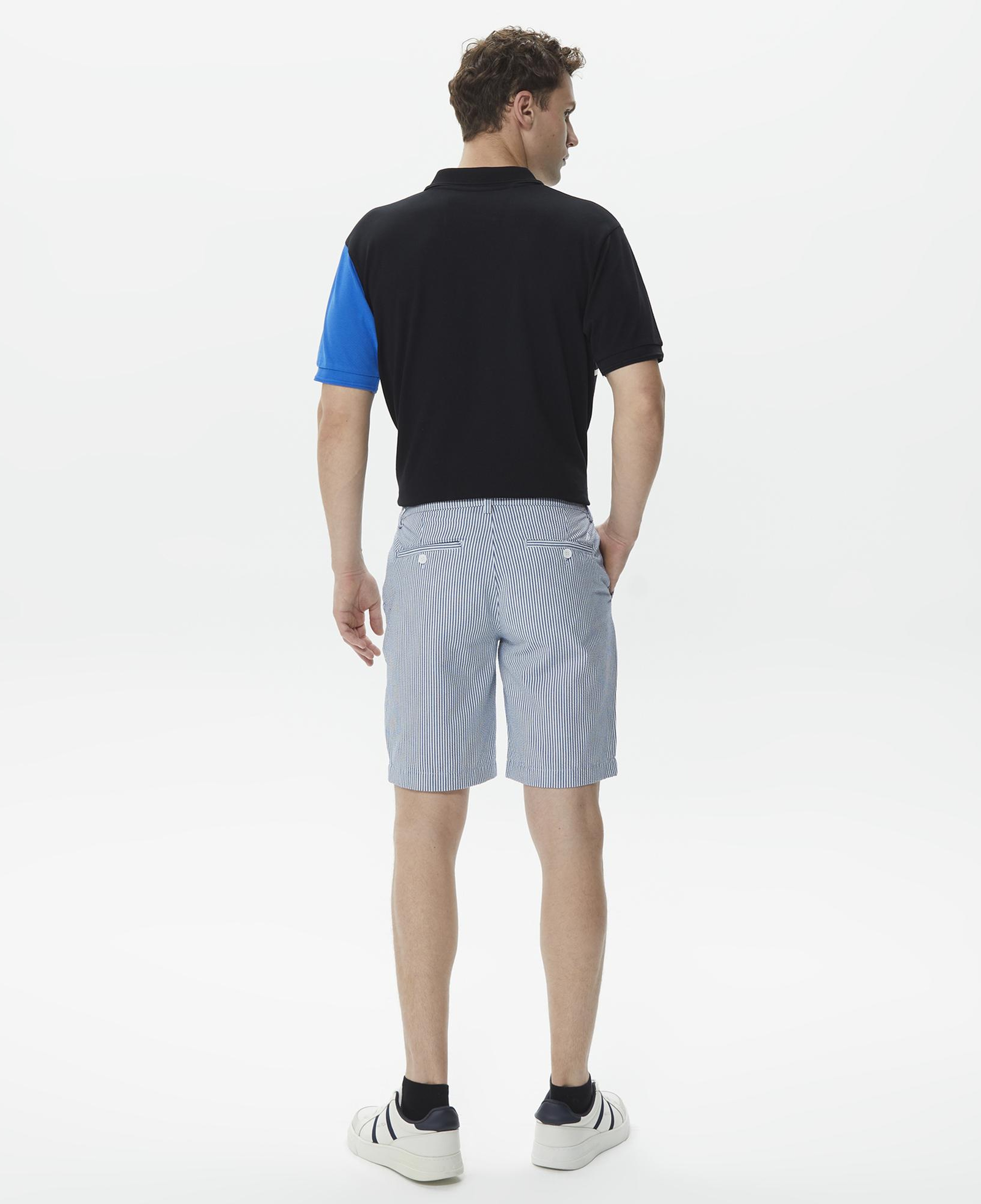 Nautica Erkek Mavi Çizgili Bermuda