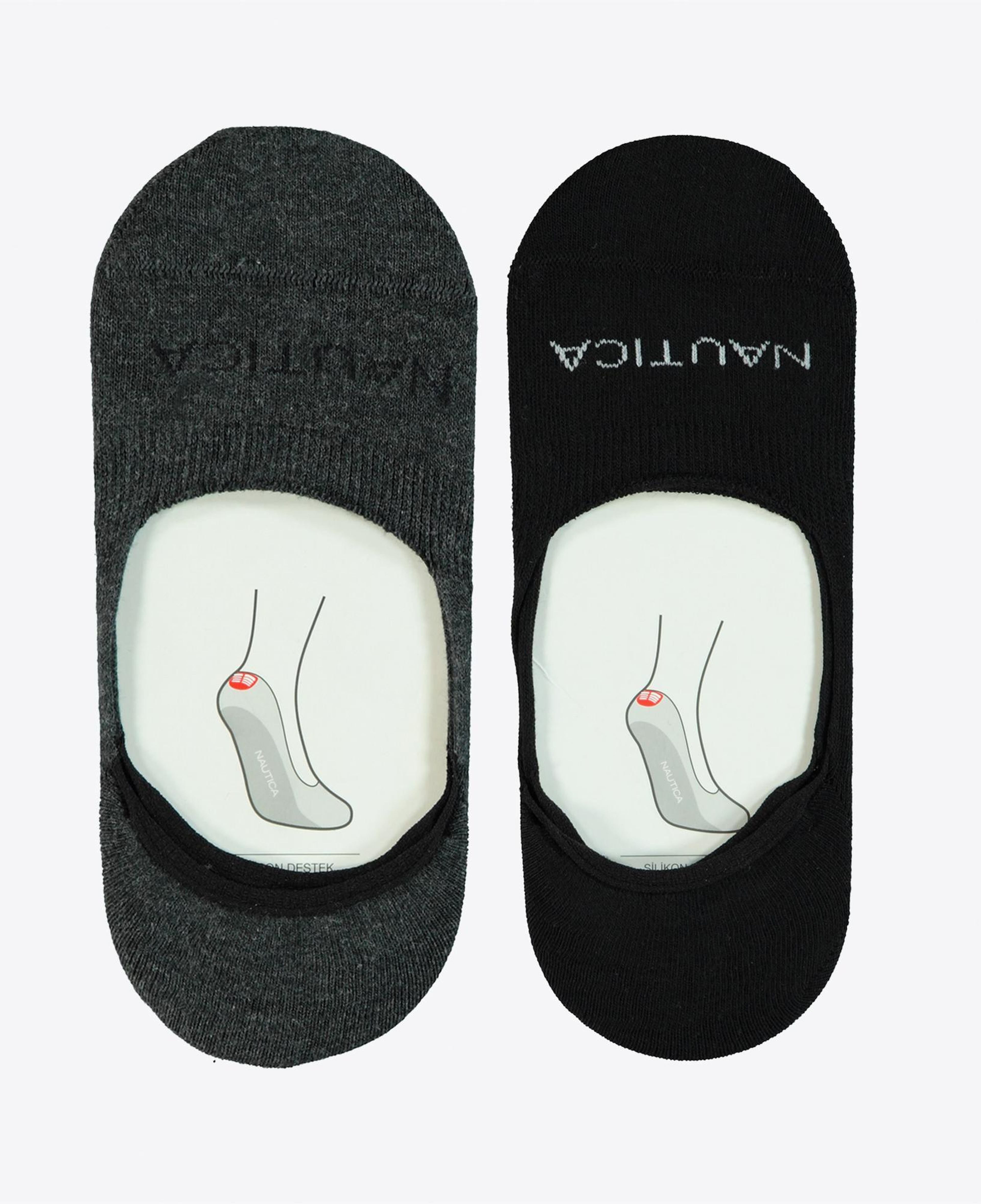 Nautica Unisex Renkli Babet 2'li Çorap