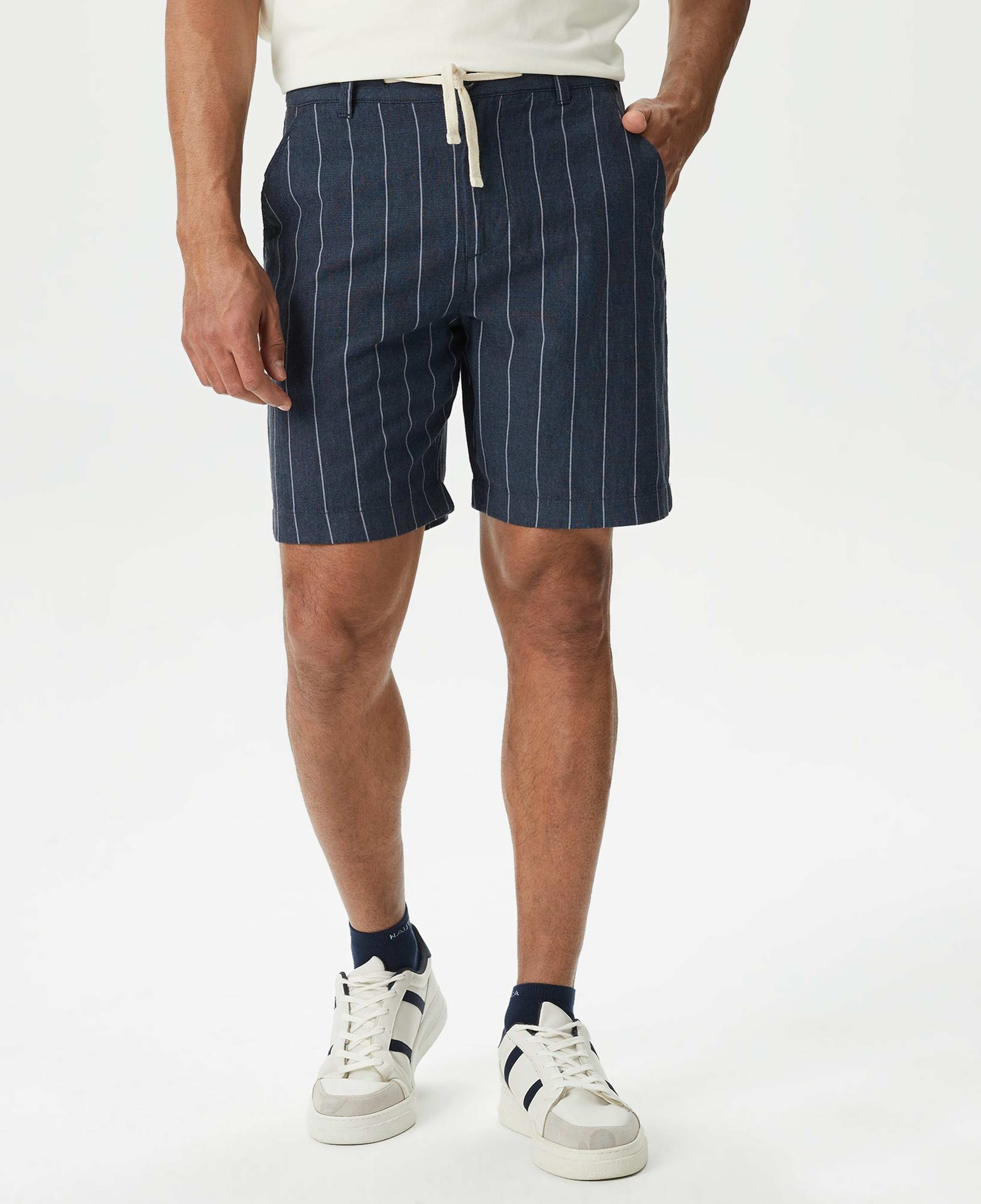 Nautica Erkek Lacivert Classic Fit Bermuda