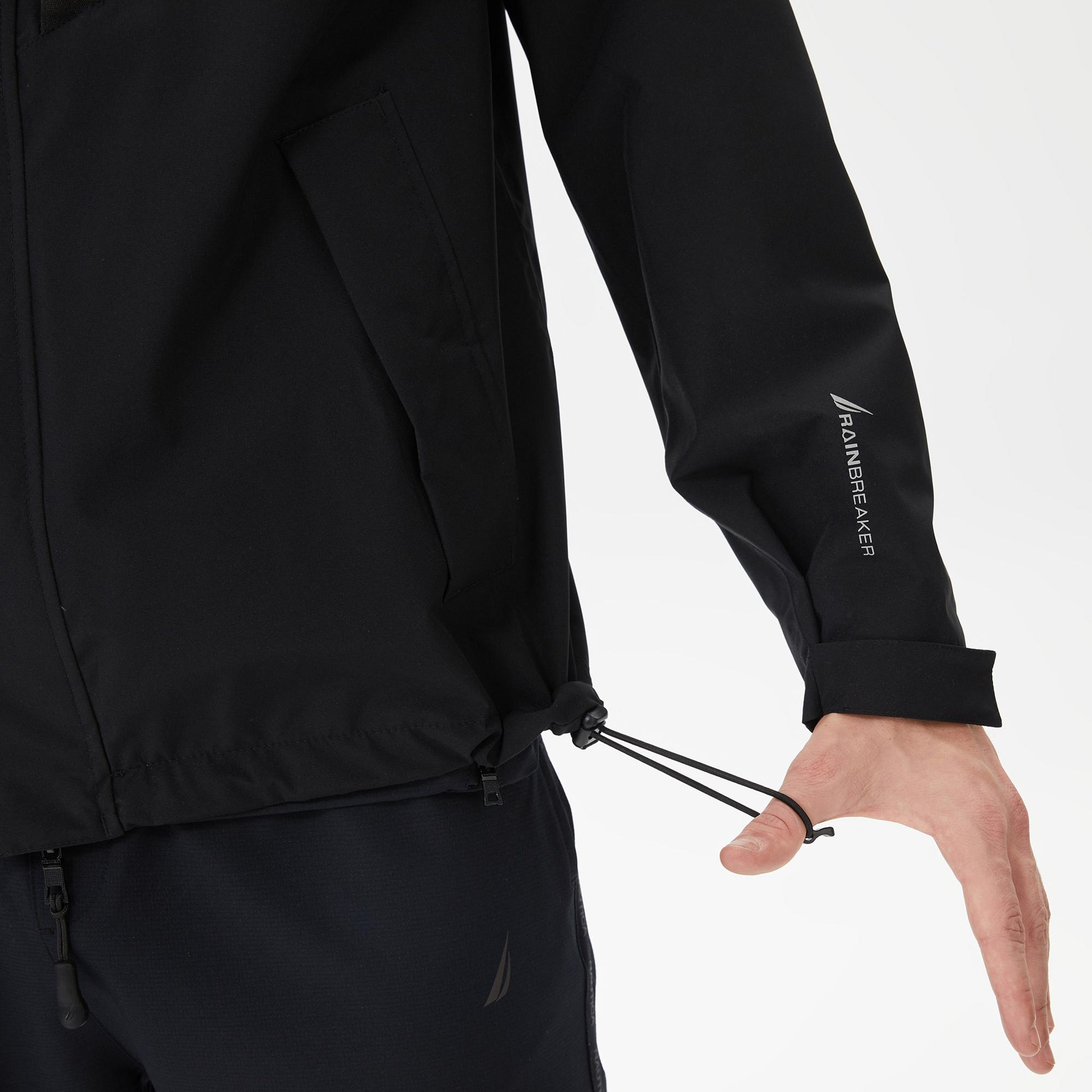 Nautica Erkek Siyah Su Kaydırma Özellikli Yağmurluk