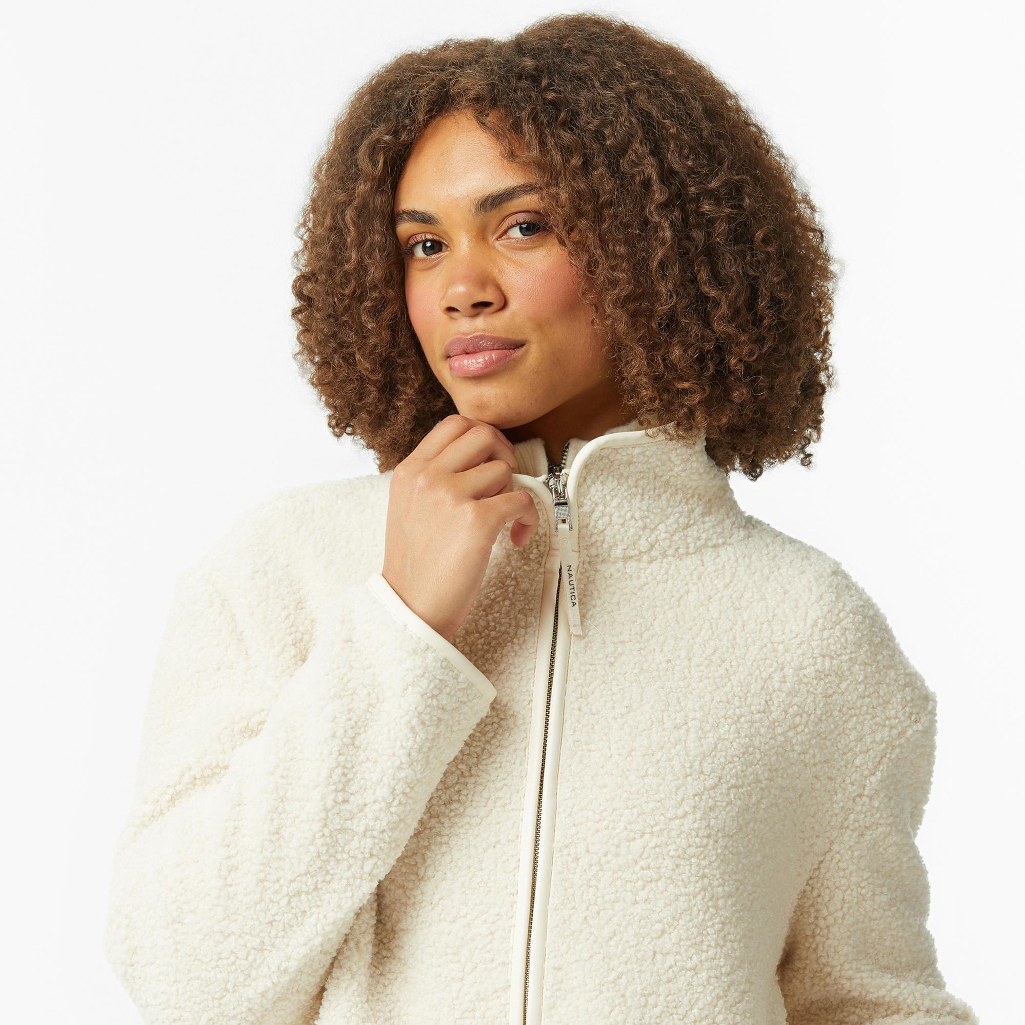 Nautica Kadın Krem Rengi Oversize Sweatshirt