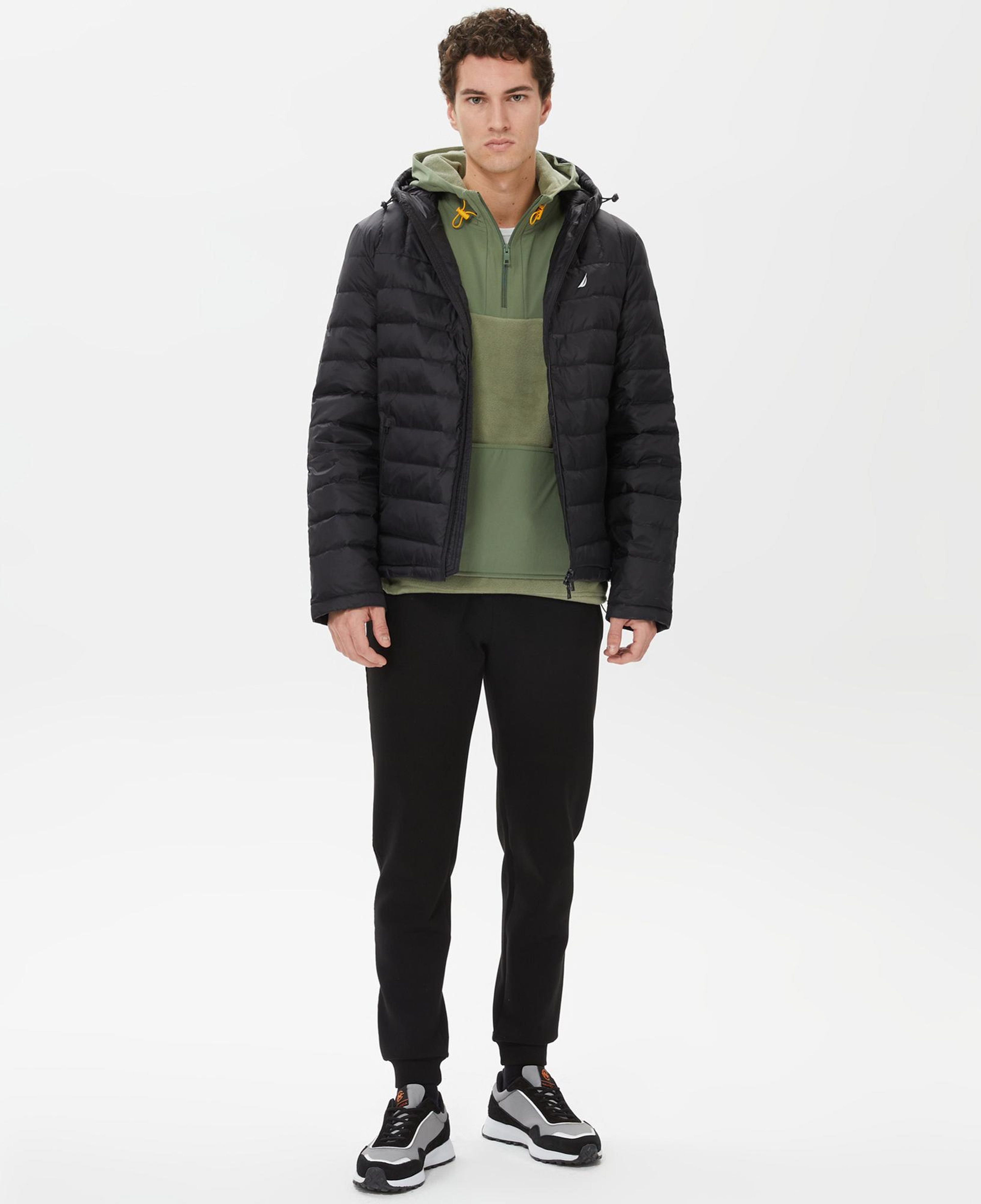 Nautica Erkek Siyah Standart Fit Mont