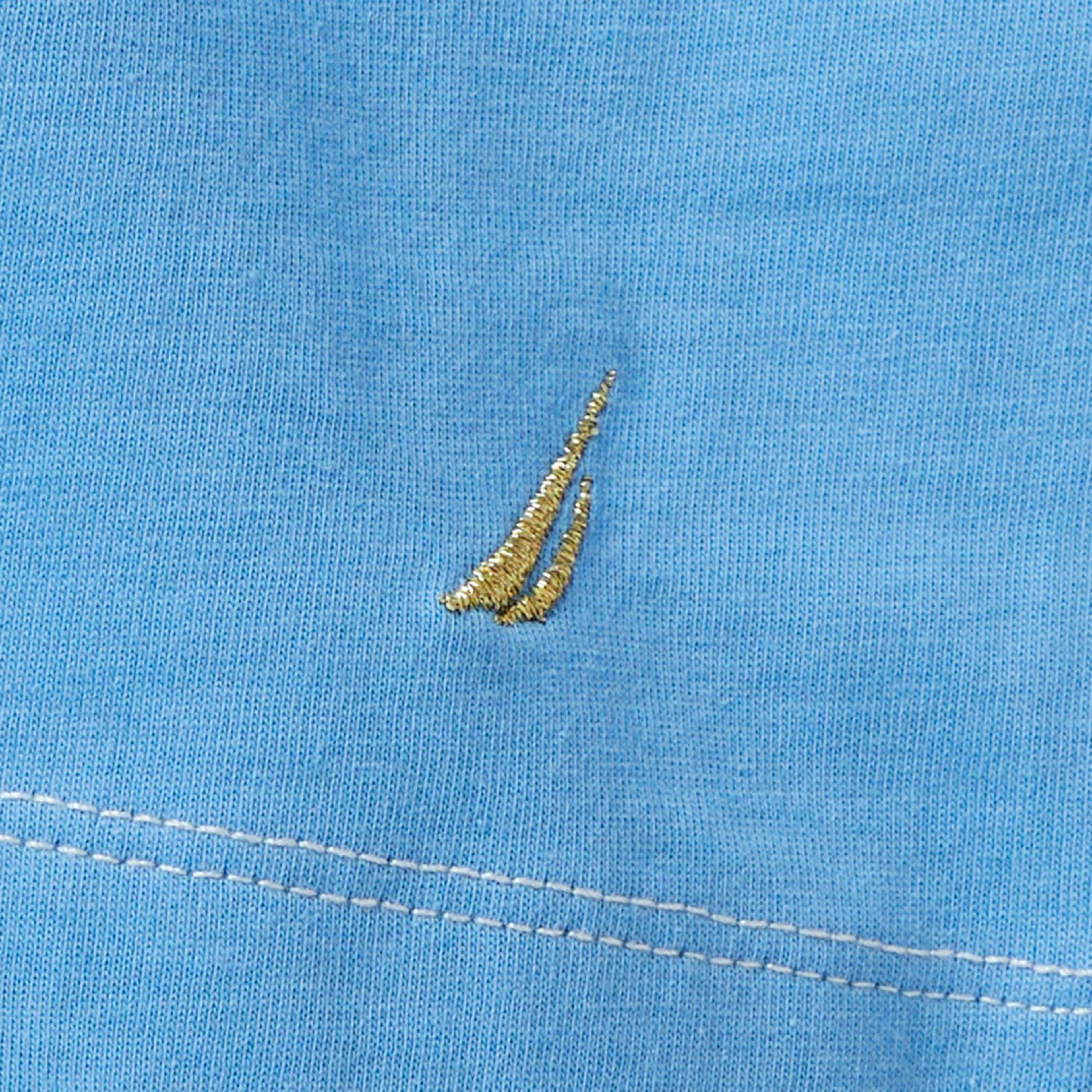 Nautica Kadın Mavi Regular Fit Renk Bloklu T-Shirt