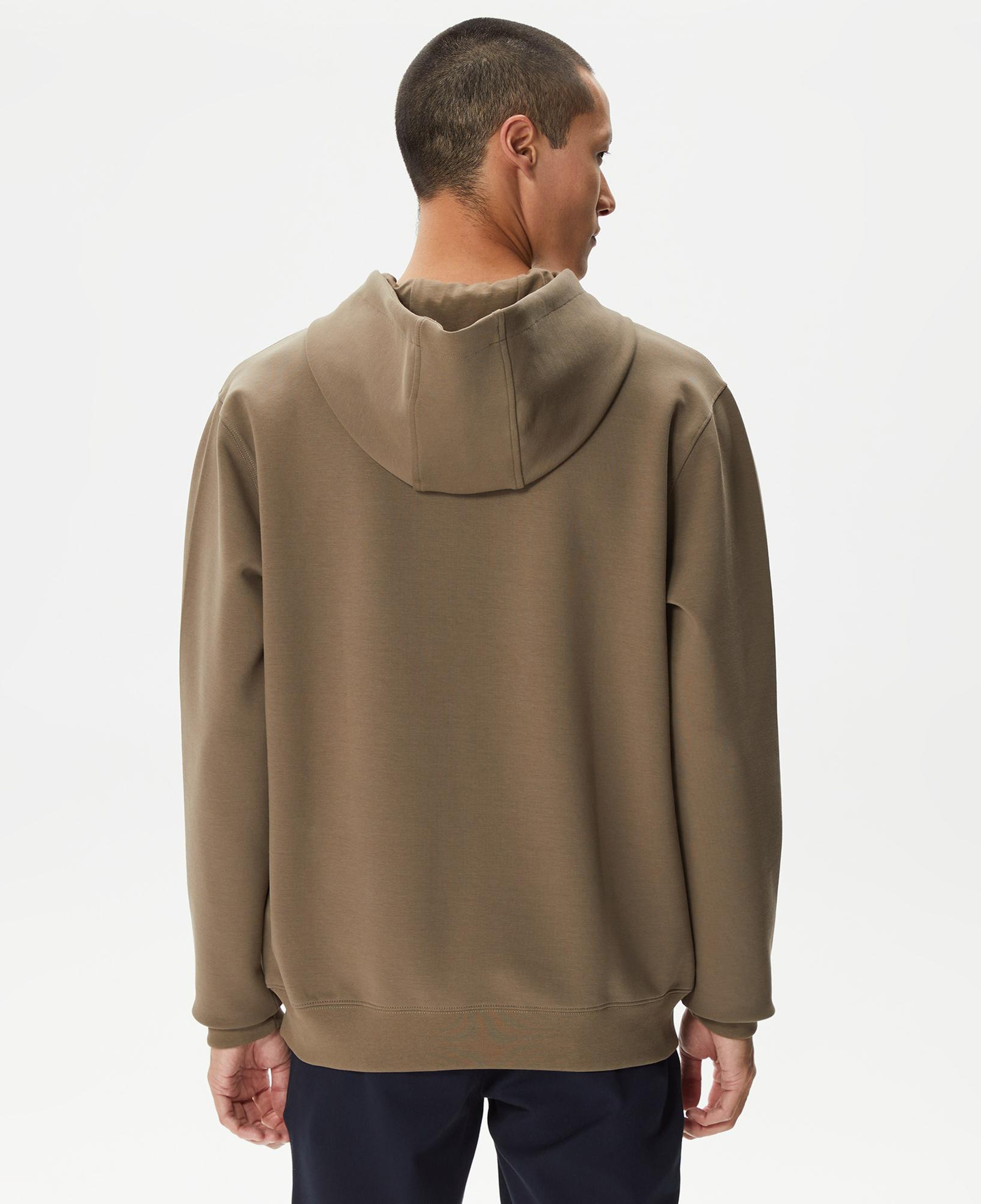 Nautica Erkek Kahverengi Standart Fit Kapüşonlu Sweatshirt