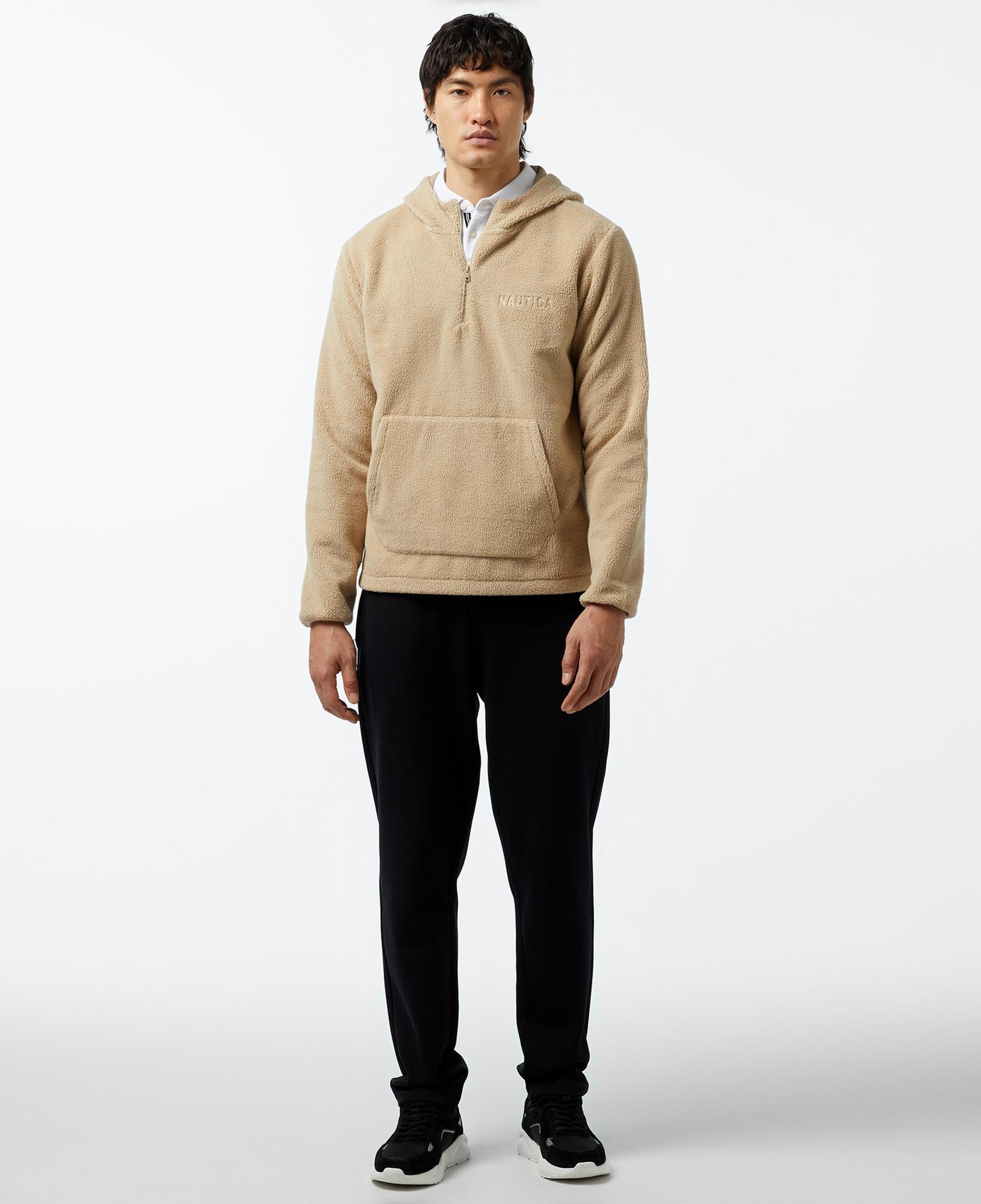 Nautica Erkek Bej Regular Fit Sweatshirt