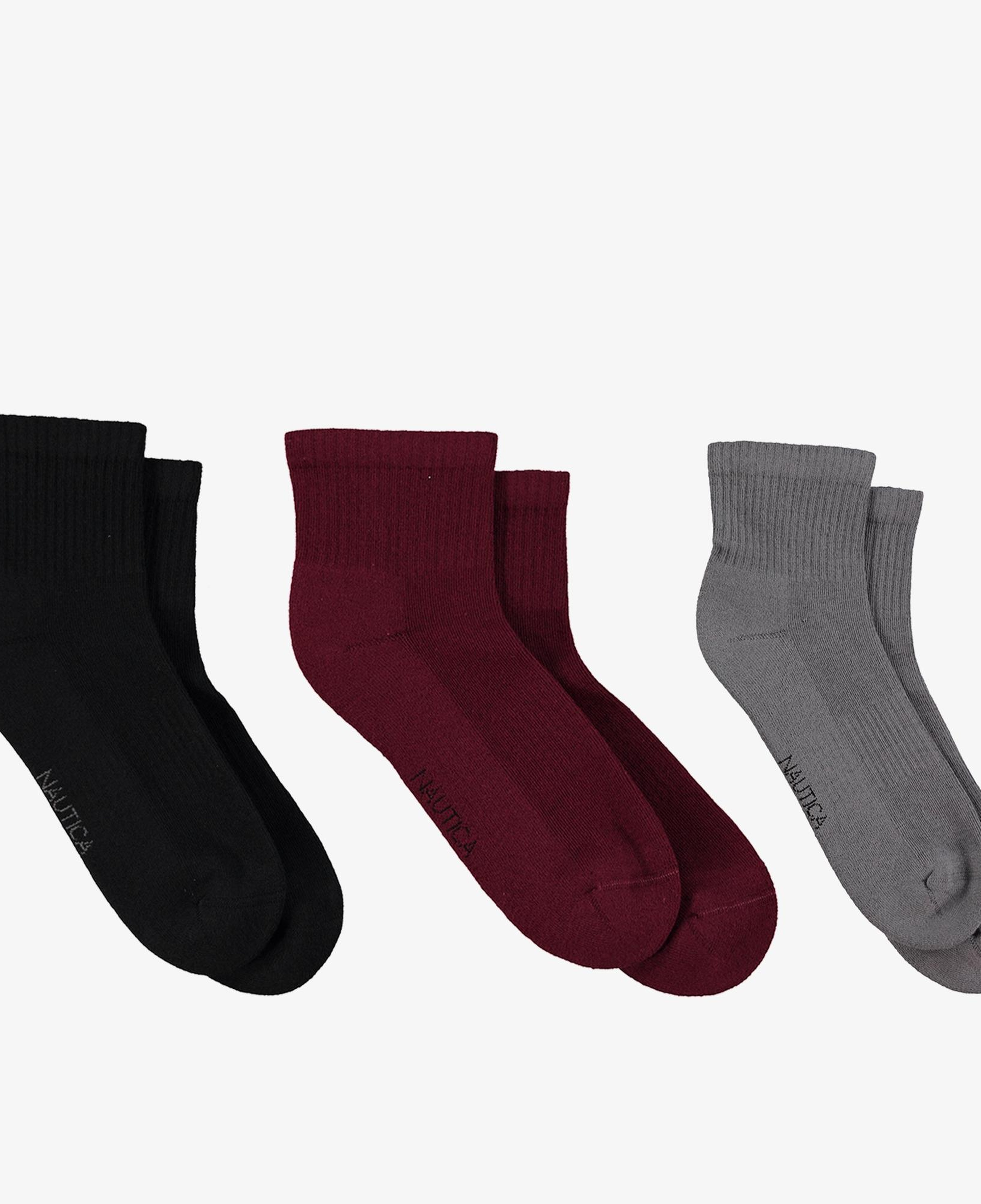 Nautica Unisex Siyah 3'lü Çorap