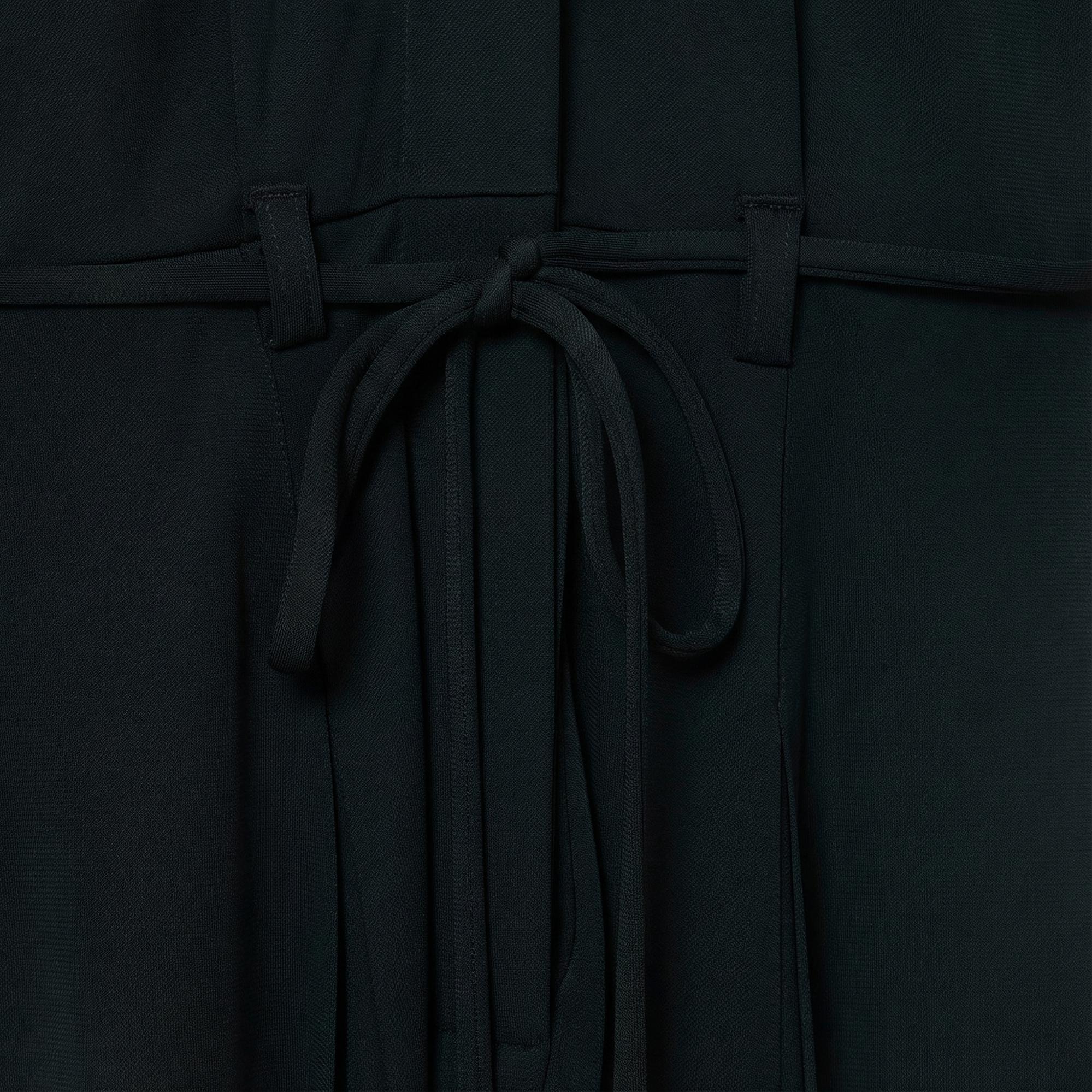 Lacoste Runway Kadın Polo Yaka Koyu Yeşil Elbise