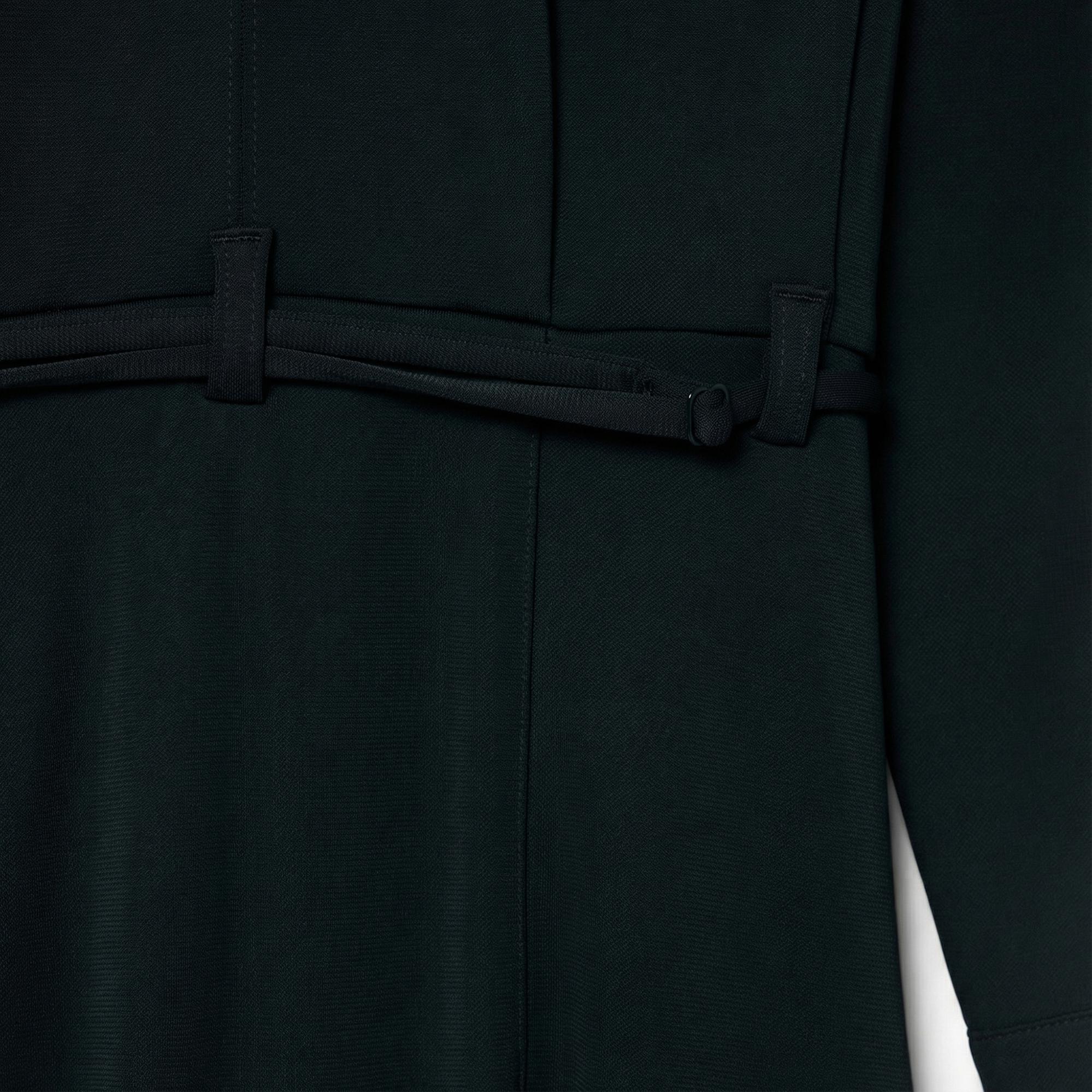 Lacoste Runway Kadın Polo Yaka Koyu Yeşil Elbise