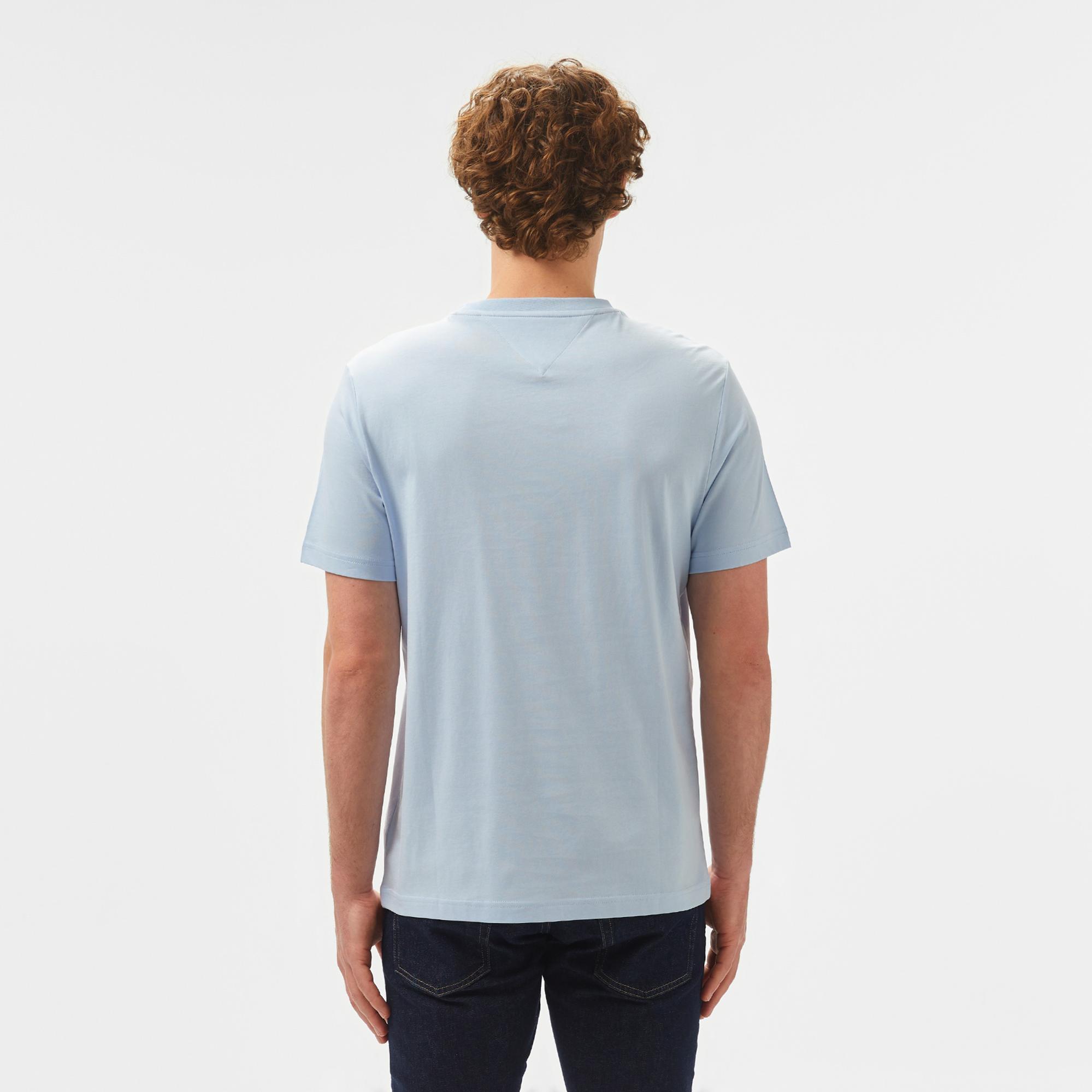 Tommy Hilfiger Monotype All American Erkek Mavi T-Shirt