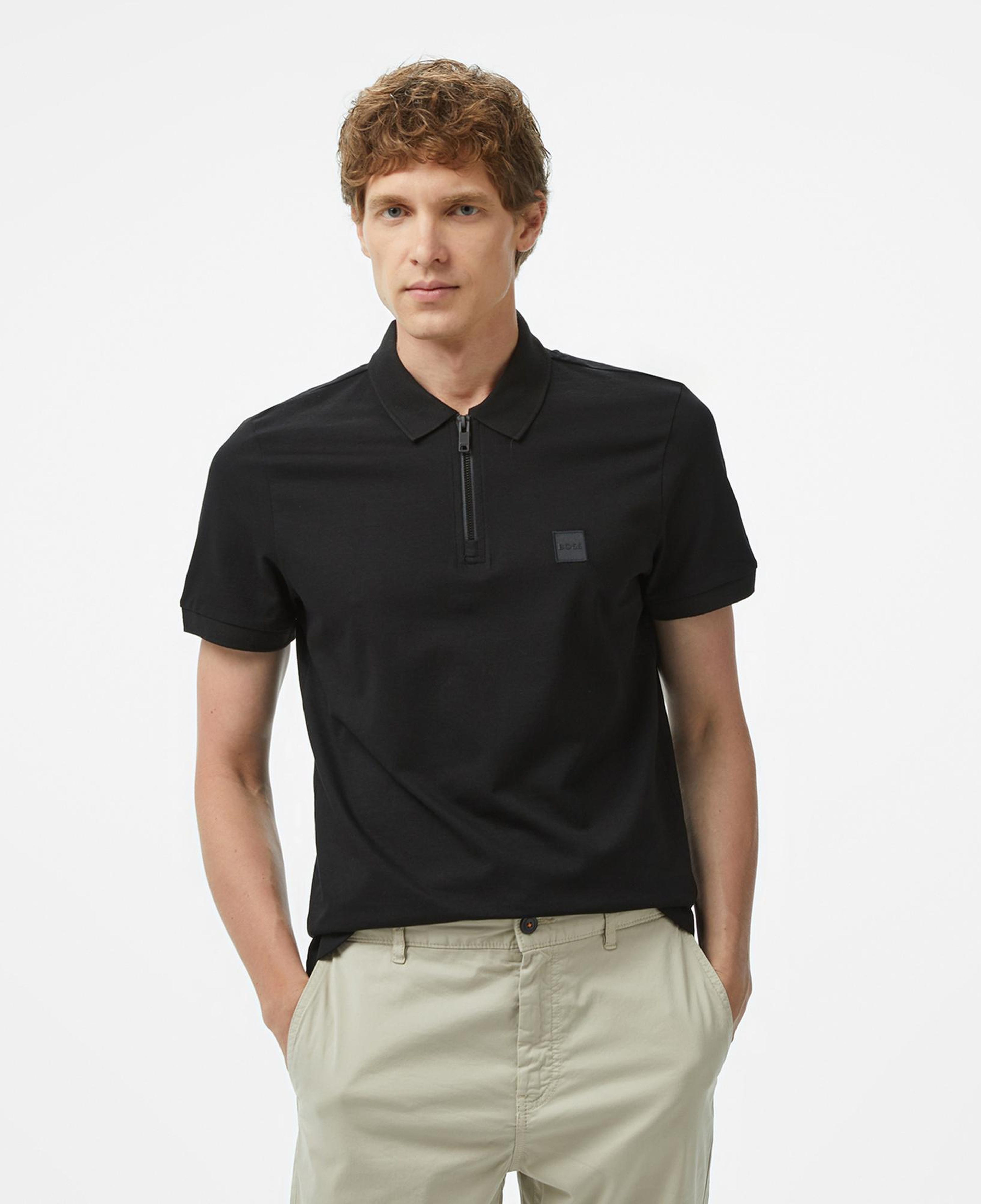 Boss Passerzip Erkek Siyah Polo