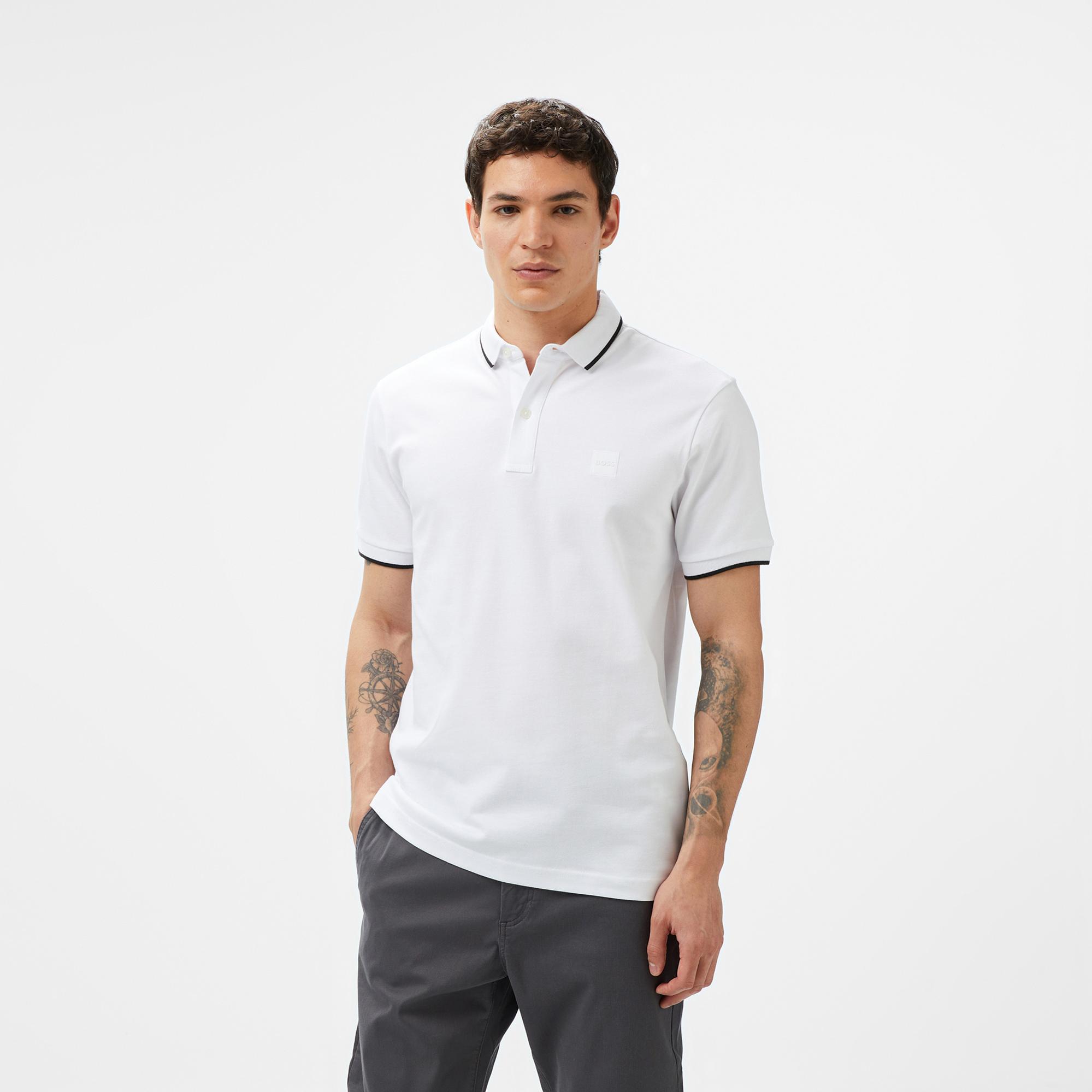 Boss Passertip Erkek Beyaz Polo