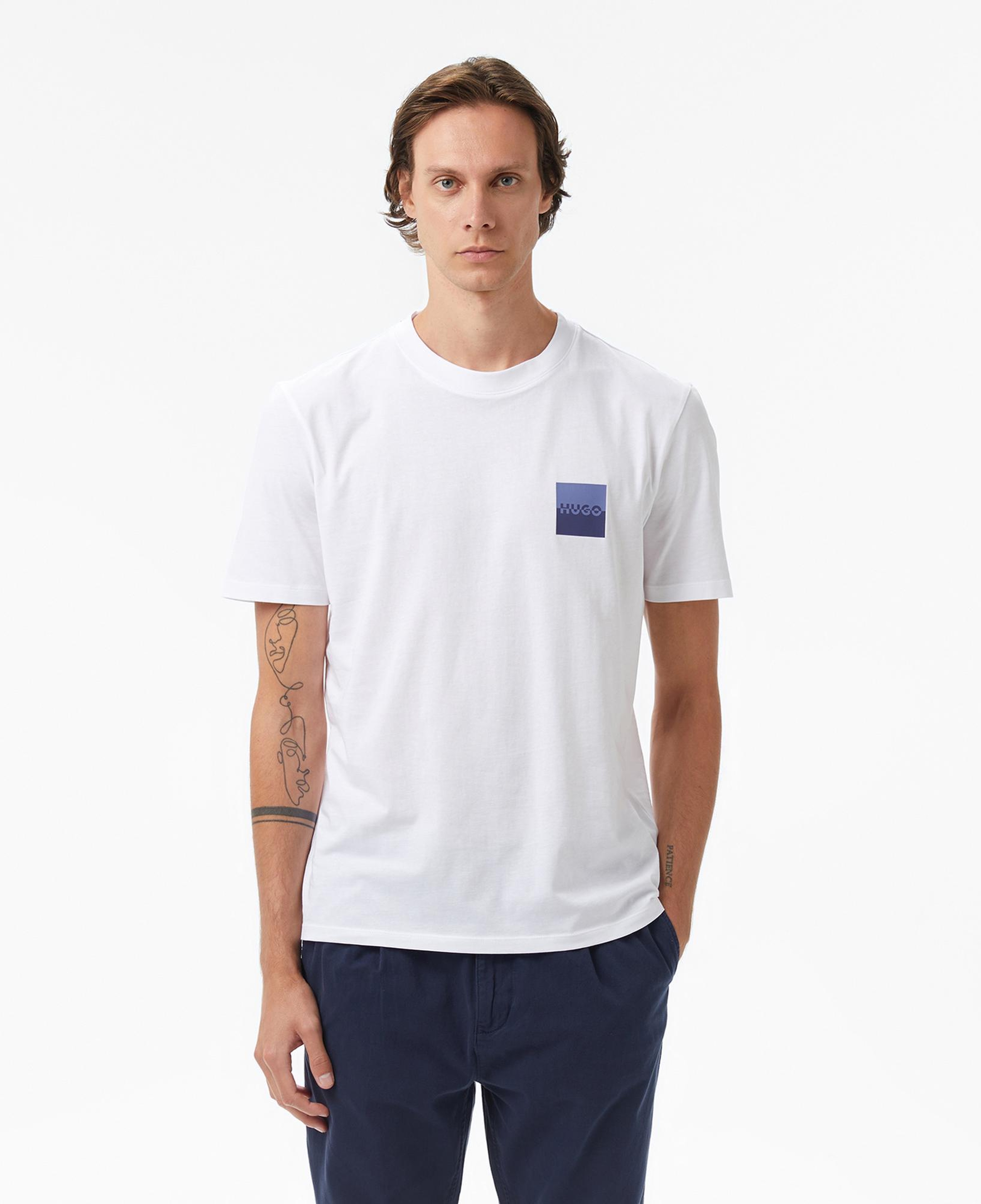 Hugo Dapusi Erkek Beyaz T-Shirt