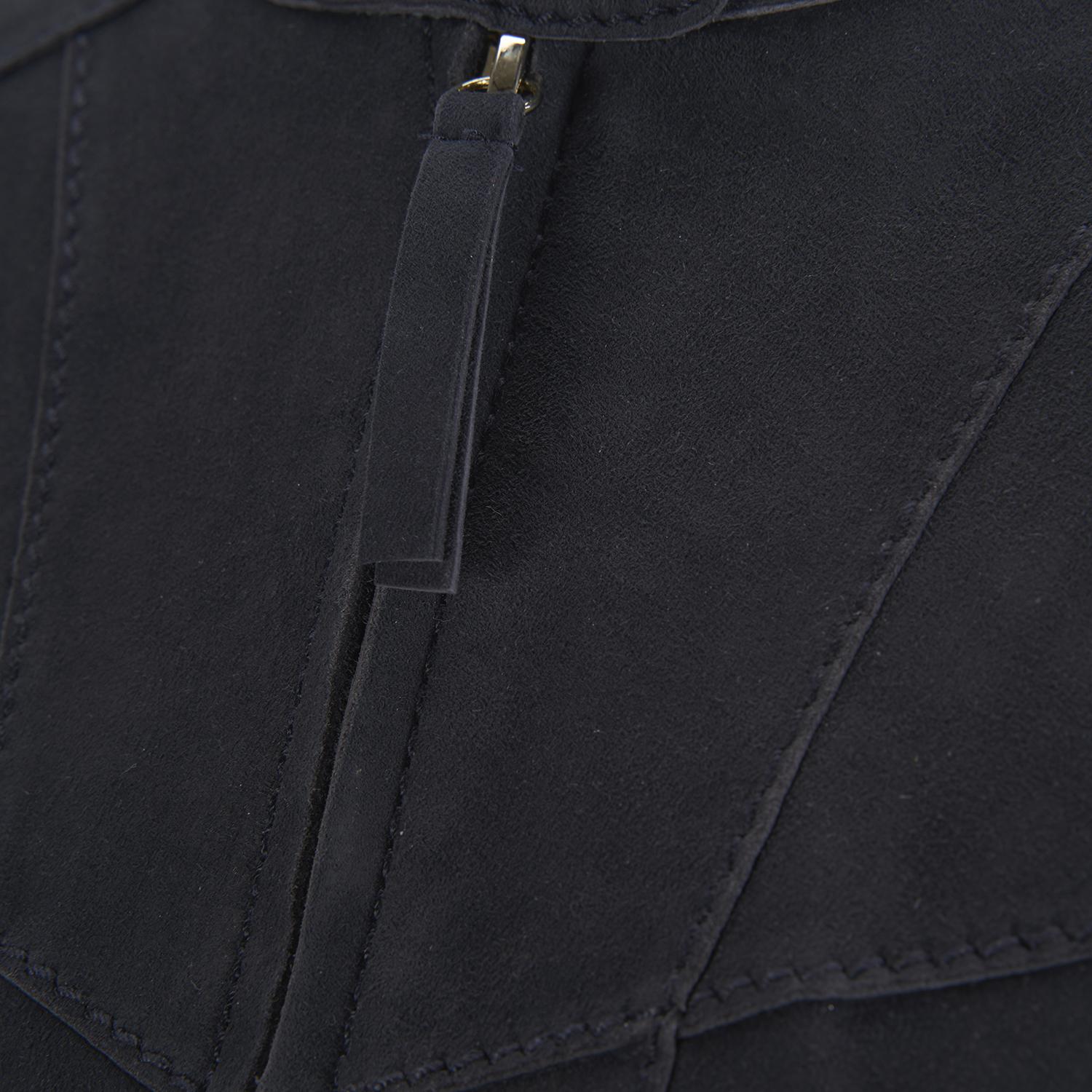 Kadın Lacivert Süet Ceket