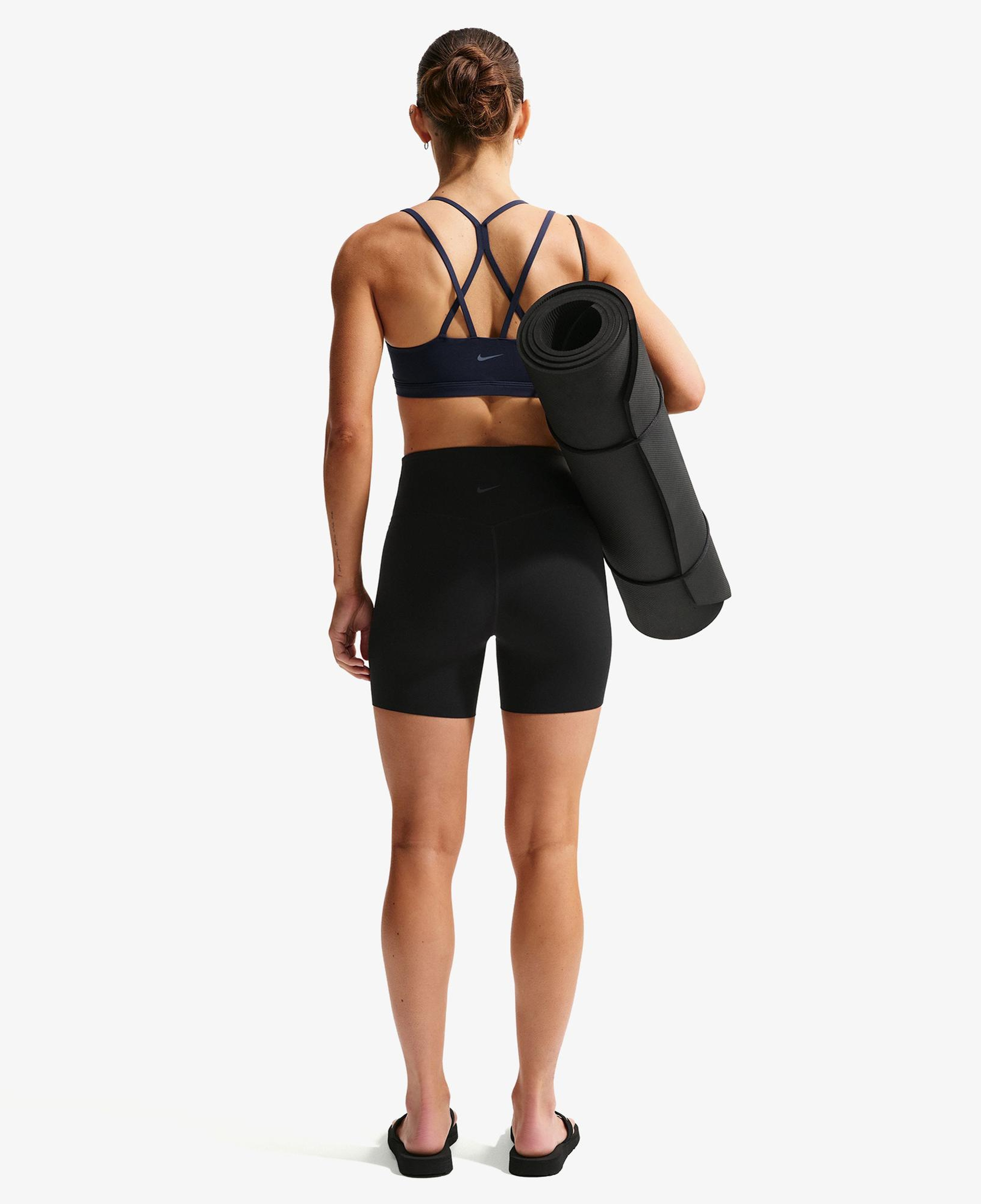 Nike Dri-Fit Zenvy Yüksek Belli 13 cm Kadın Siyah Kısa Tayt