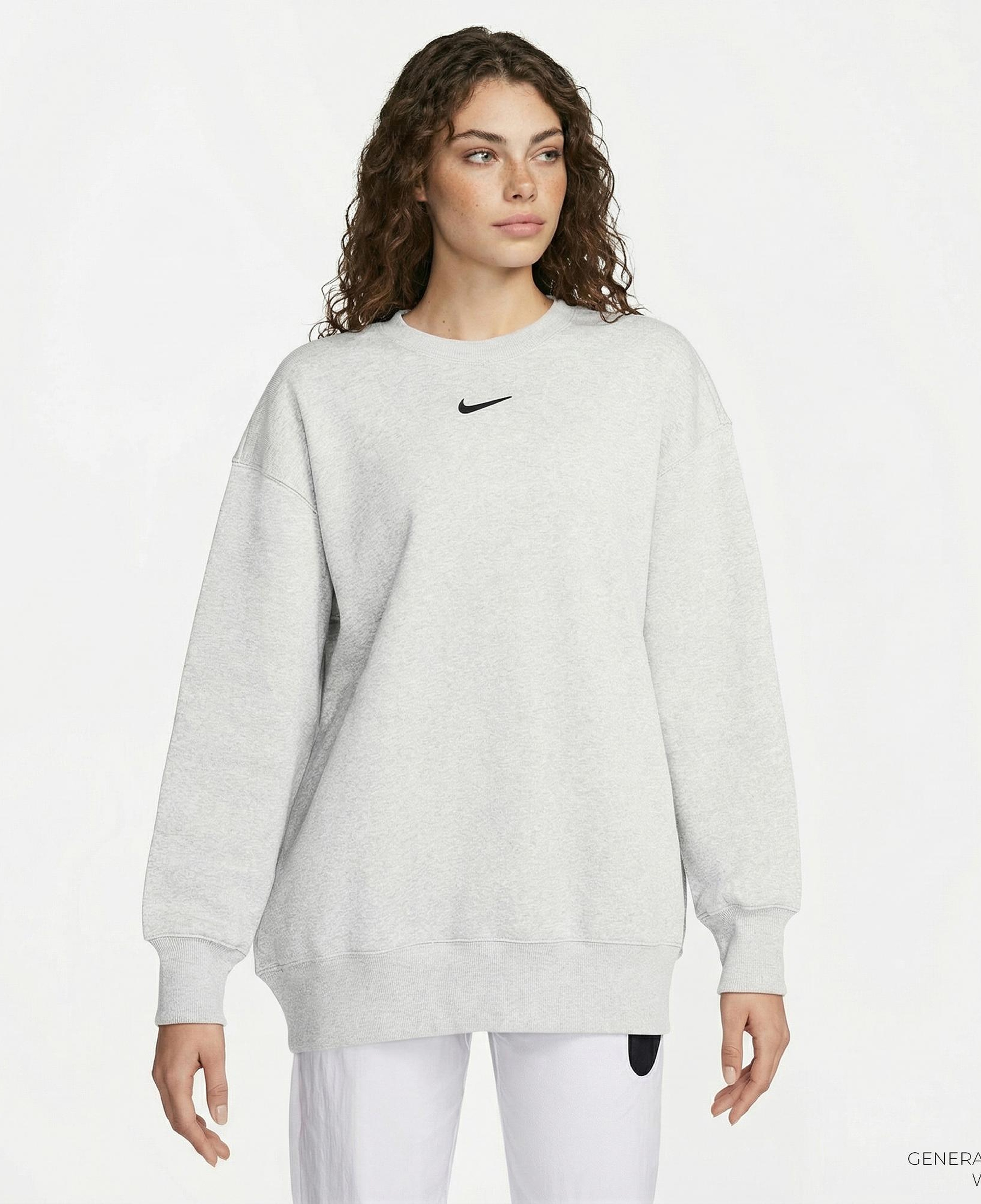 Nike Sportswear Phoenix Fleece Kadın Beyaz Sweatshirt