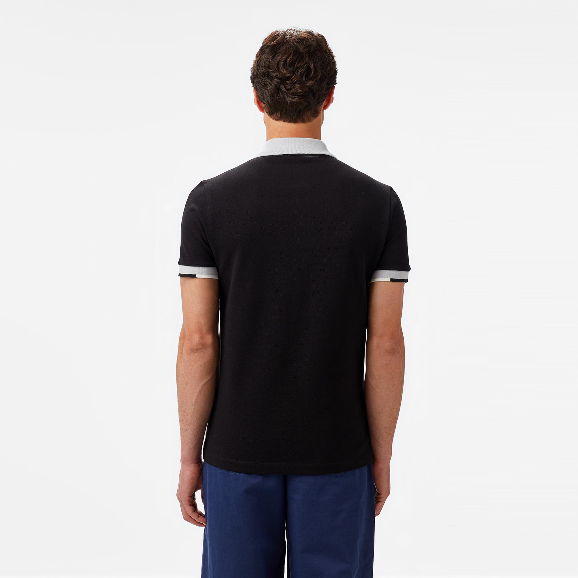 Lacoste Erkek Regular Fit Renk Bloklu Gri Polo