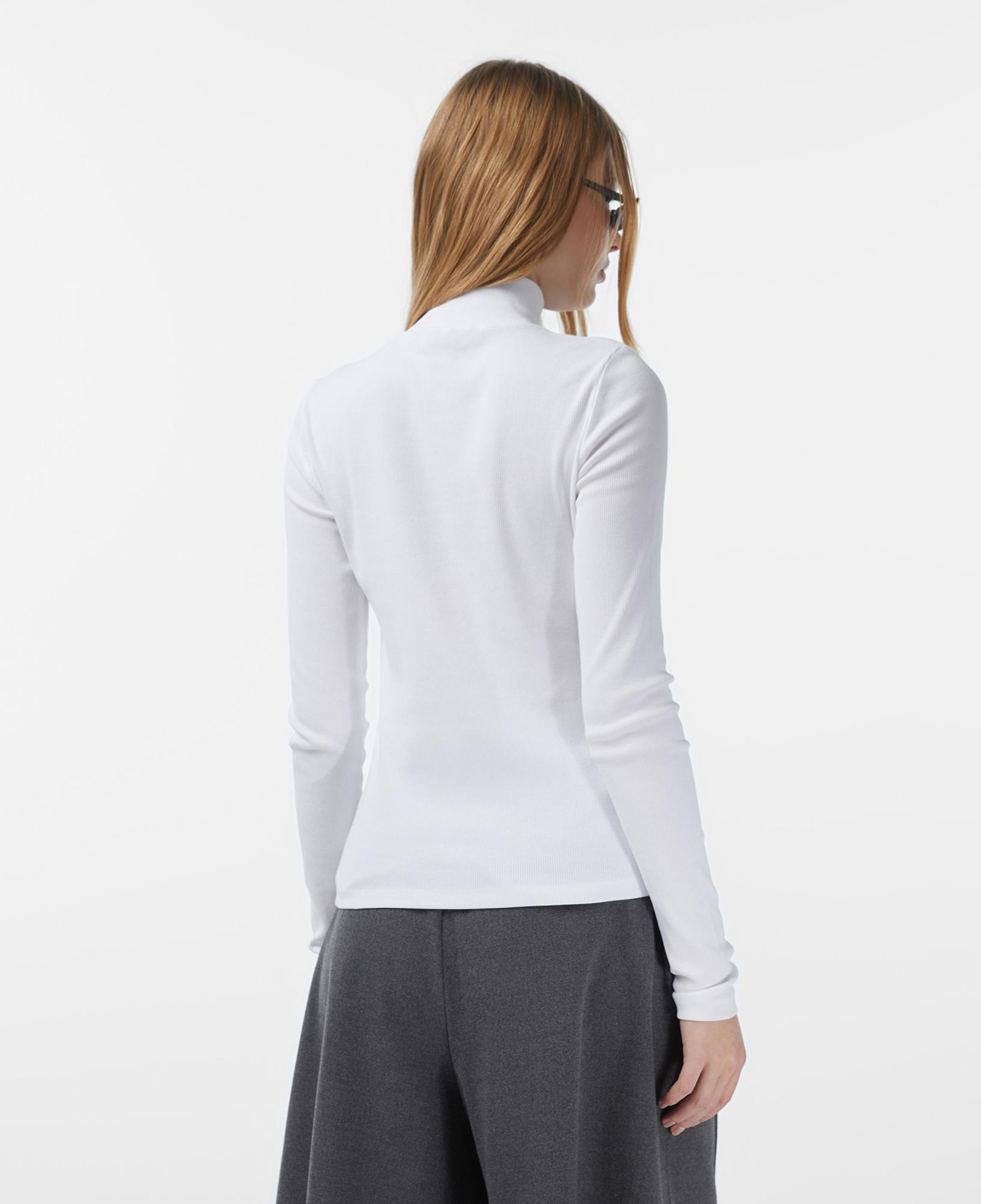 Calvin Klein Woven Label Turtleneck Kadın Beyaz Kazak