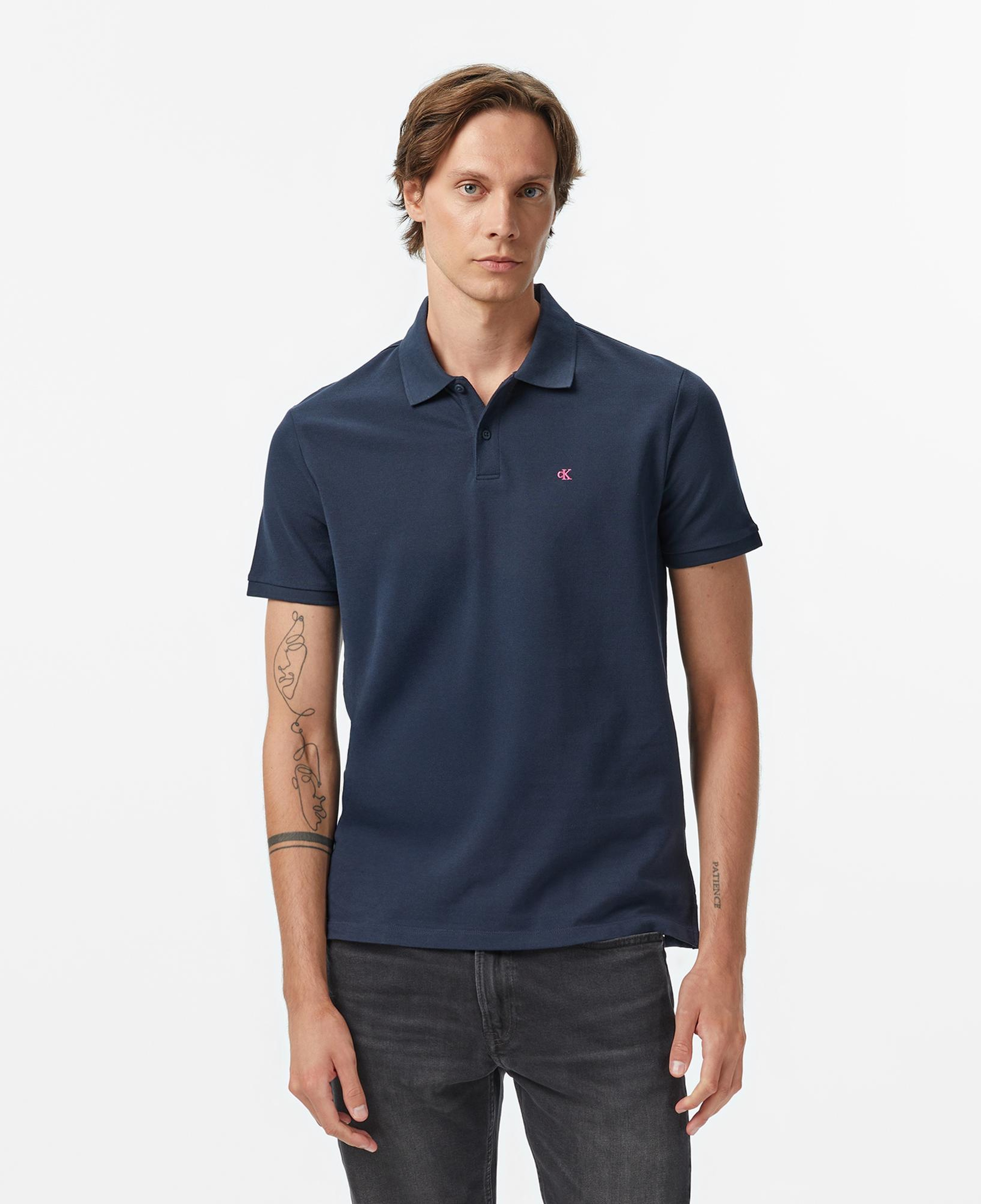 Calvin Klein Casual Pique Classic Erkek Lacivert Polo