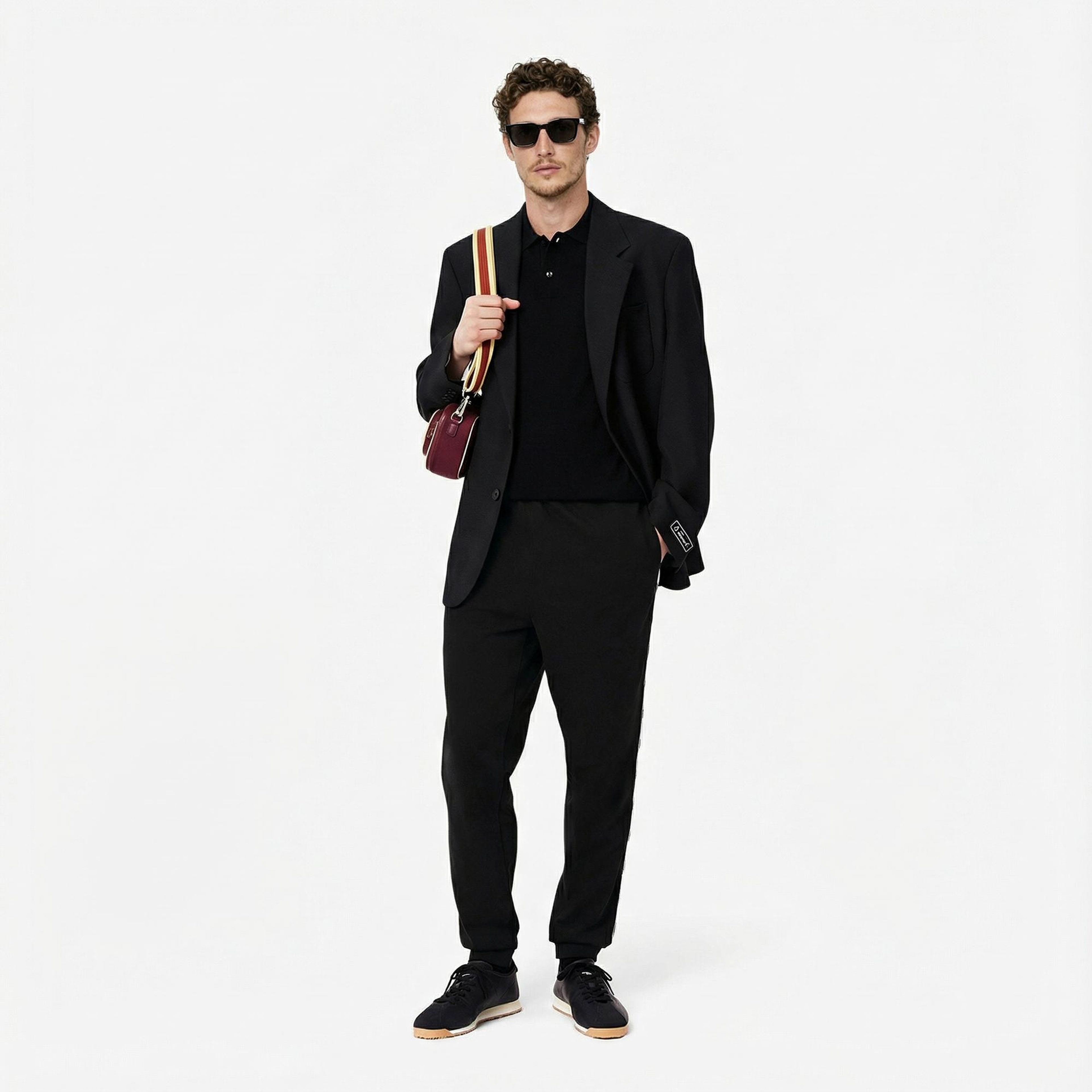 Lacoste Erkek Tapered Fit Siyah Eşofman Altı