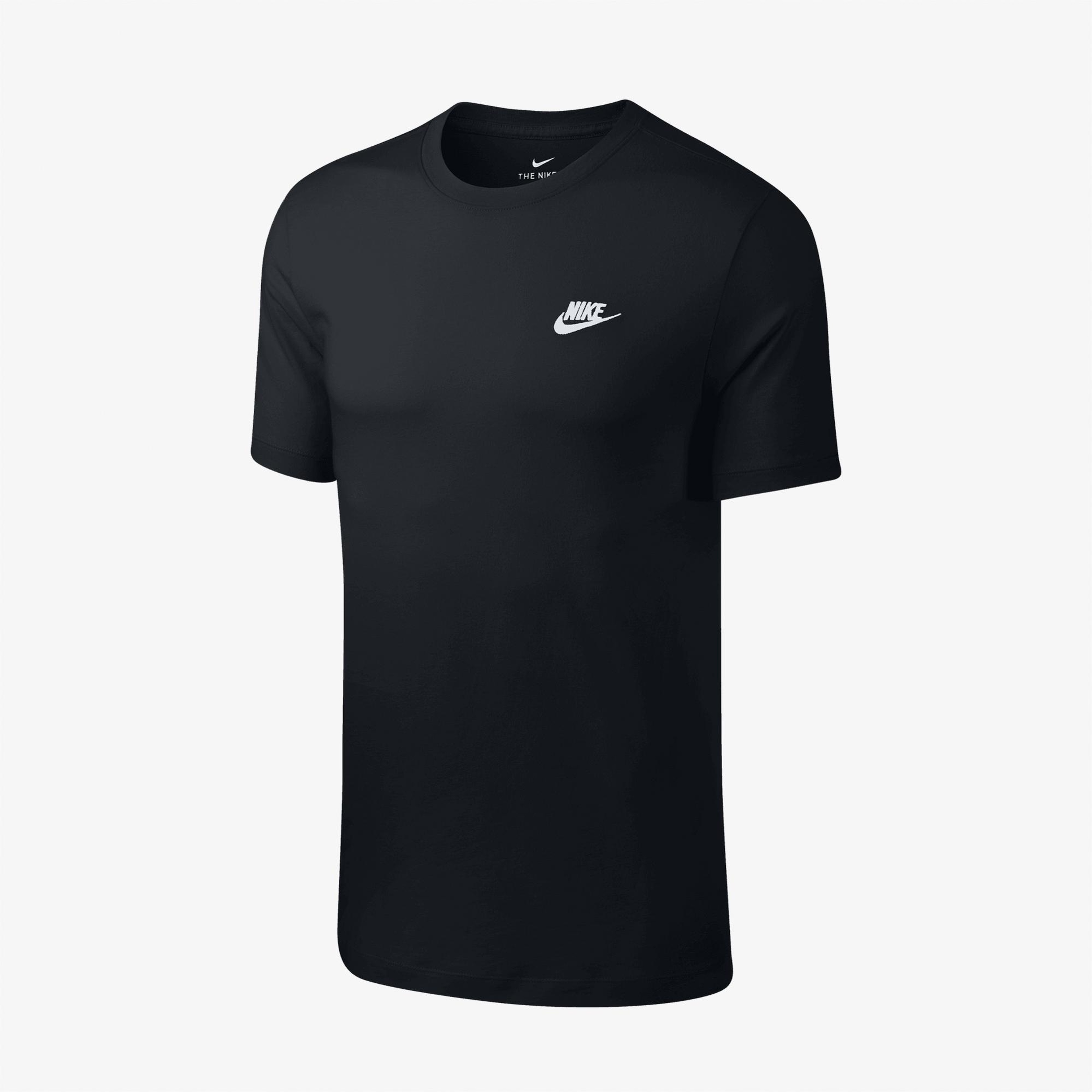Nike Sportswear Club Erkek Siyah T-Shirt