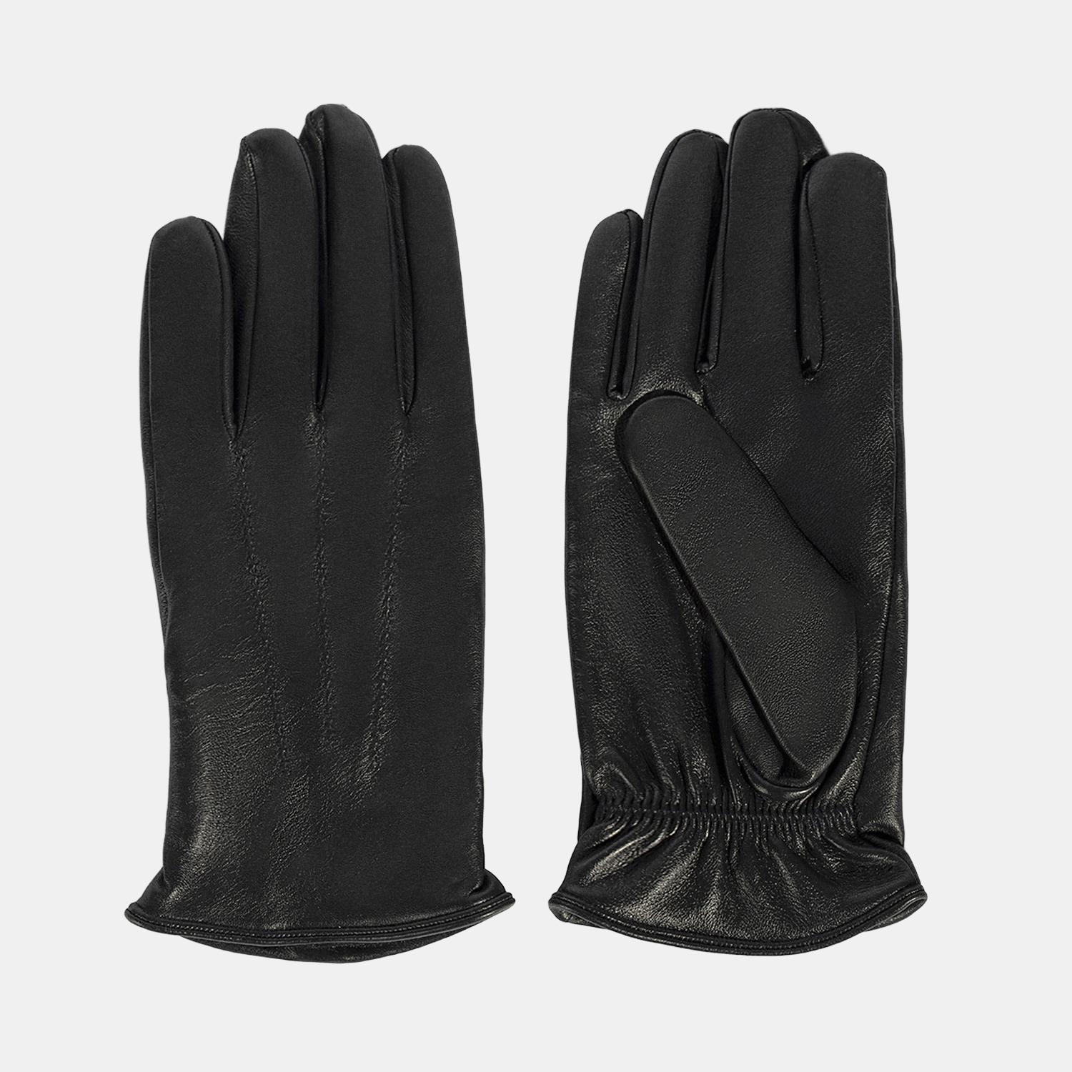 Erkek Lacivert Deri Eldiven