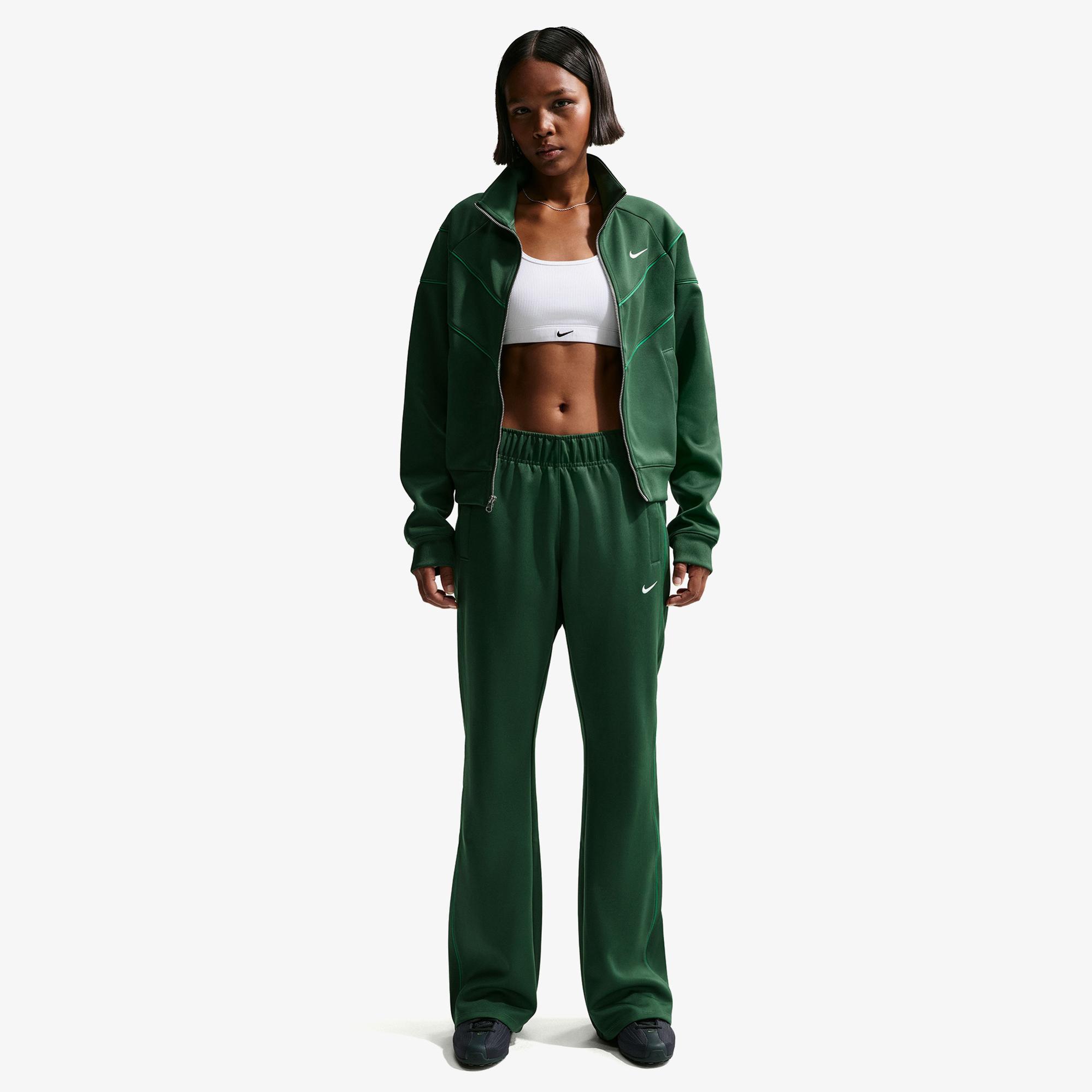 Nike Sportswear Windrunner Poly Knit Kadın Yeşil Eşofman Altı