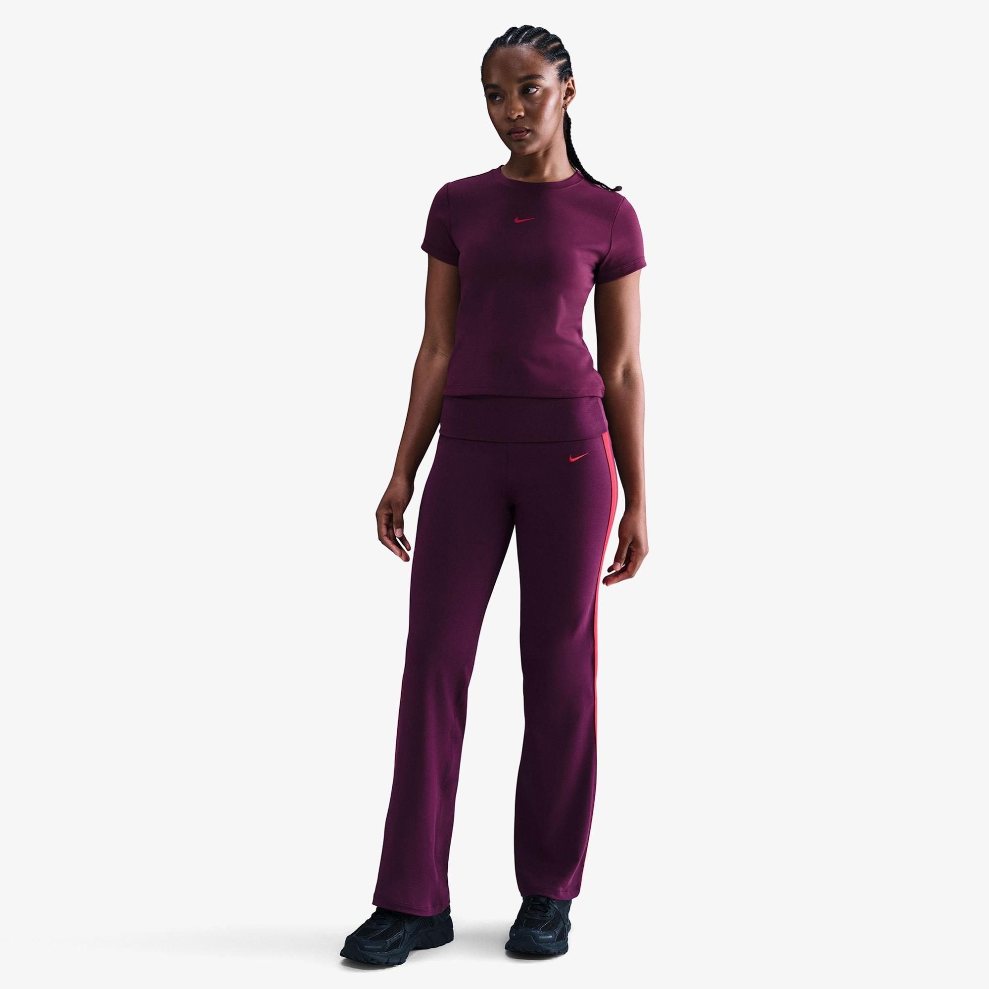 Nike Sportswear Heritage Kadın Bordo Eşofman Altı
