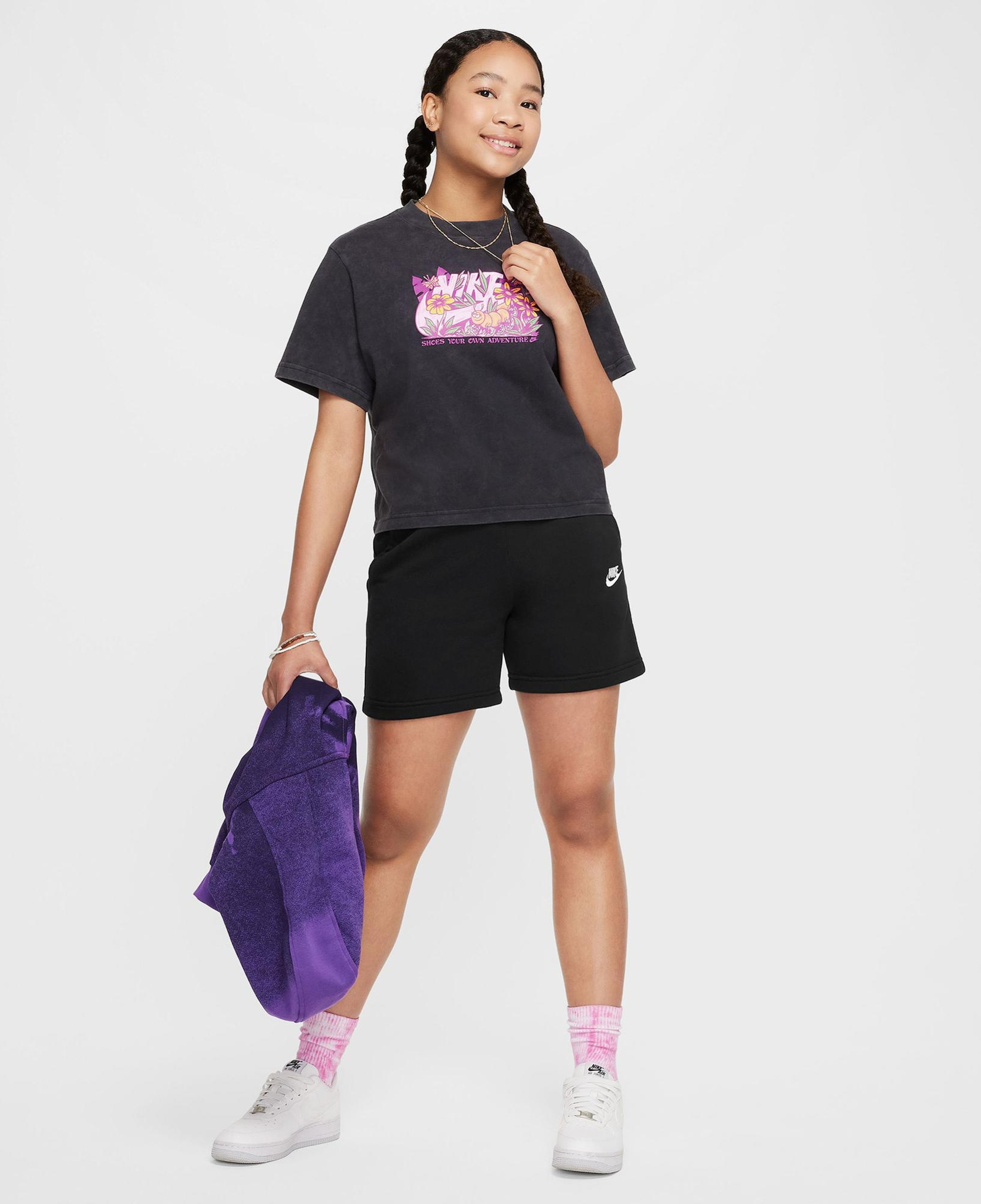 Nike Sportswear Club Fleece 13 cm Çocuk Siyah Şort