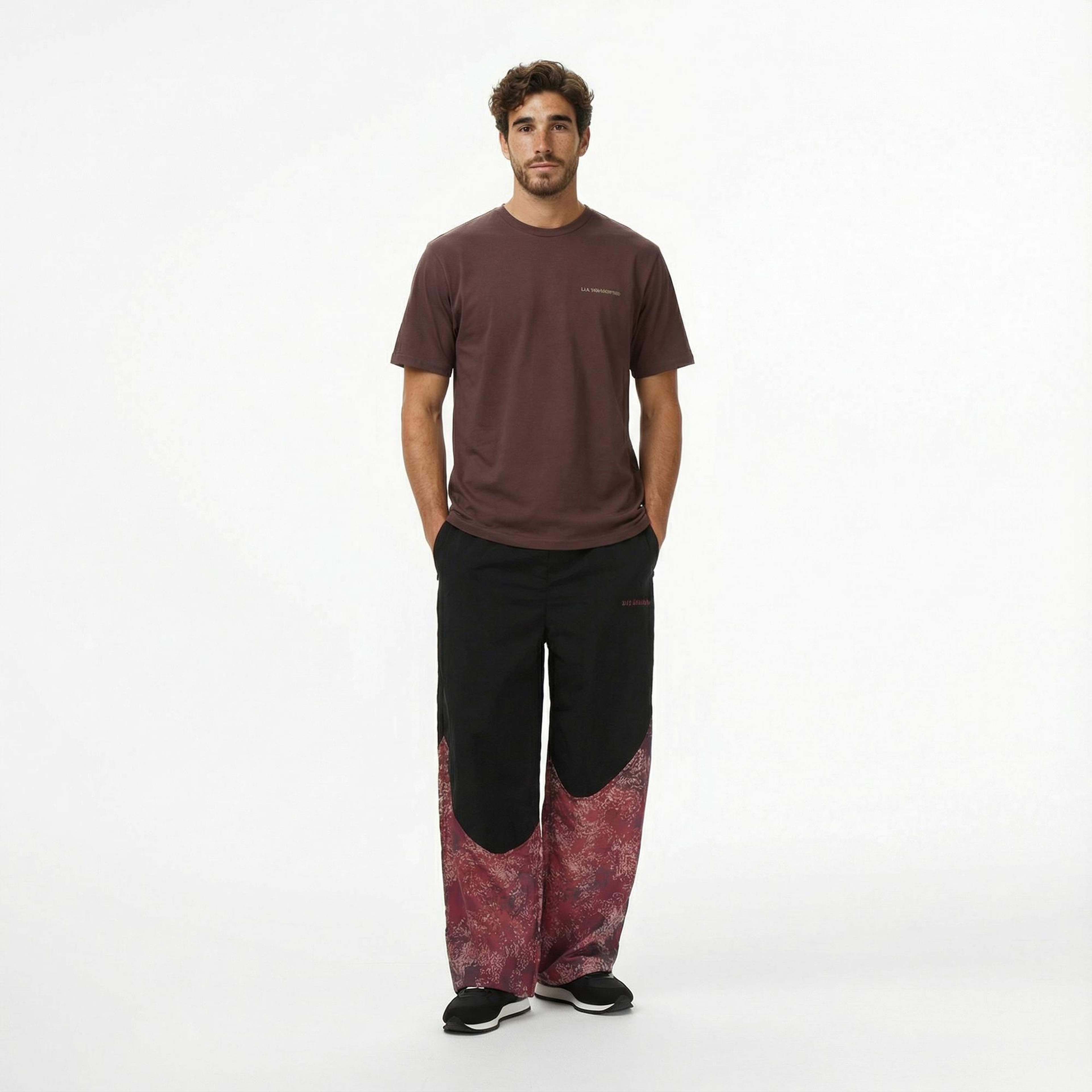 Les Benjamins Relaxed 010 Erkek Kahverengi T-Shirt