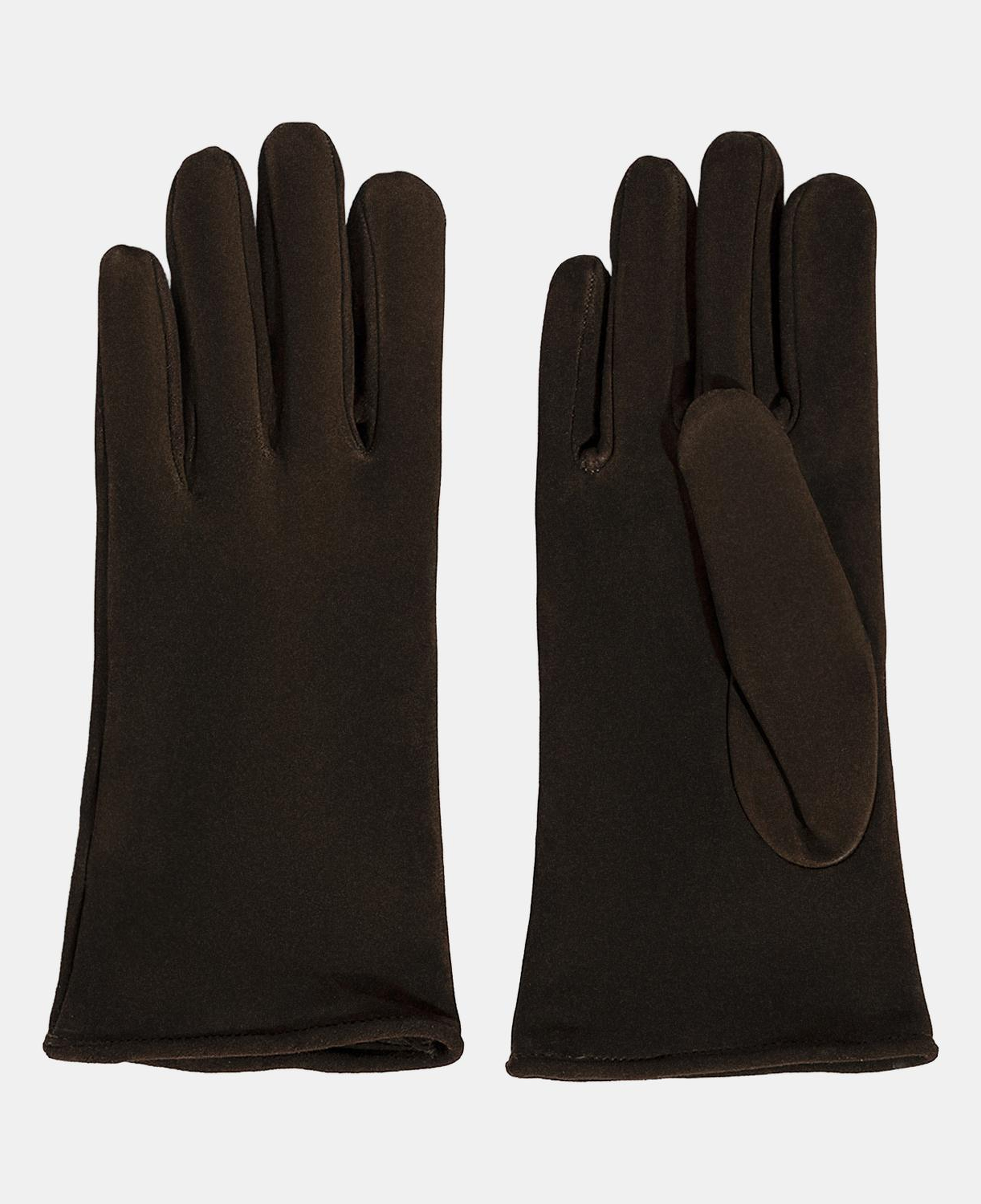 Kadın Acı Kahve Süet Deri Eldiven