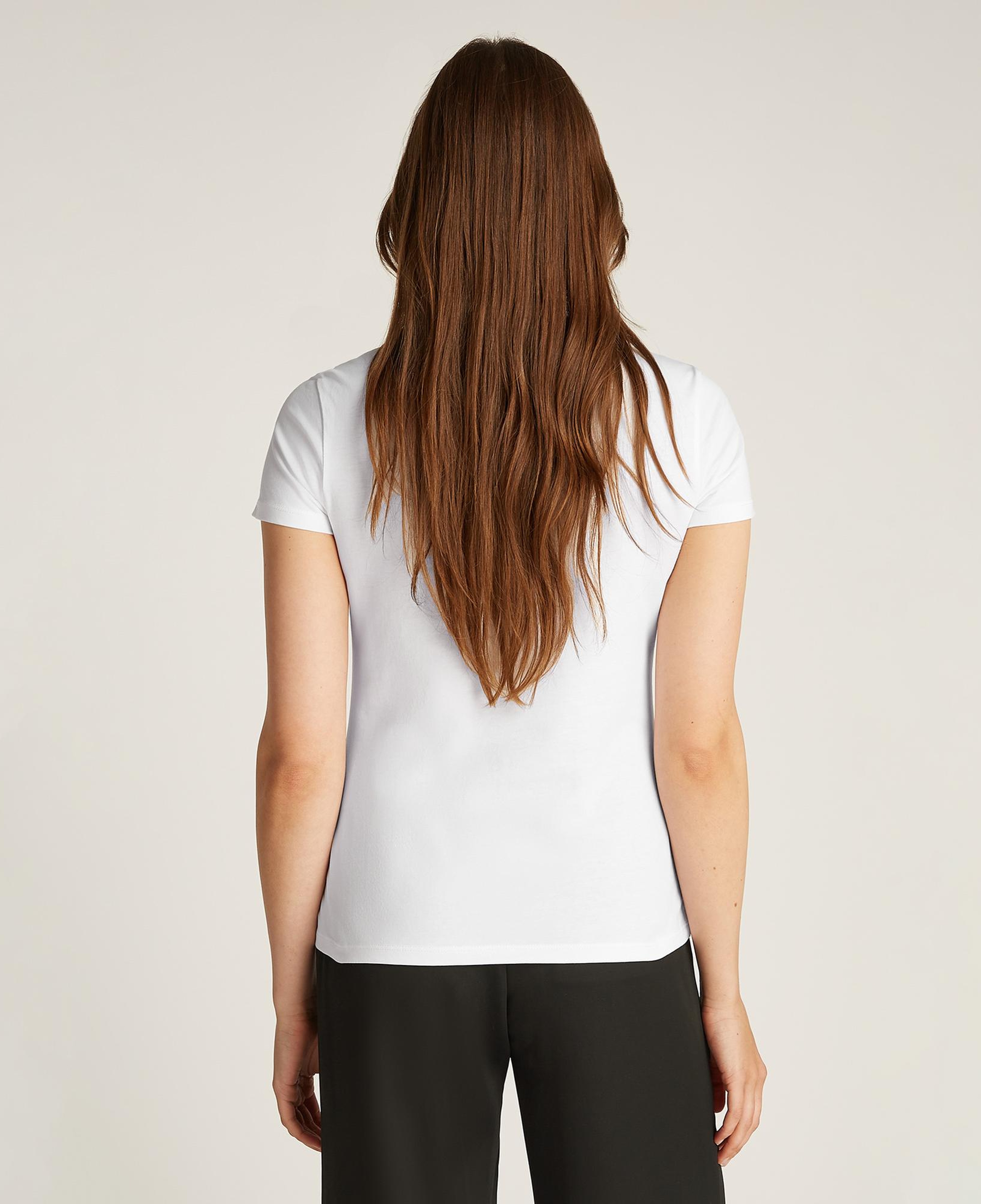 Calvin Klein Graphic Slim Kadın Beyaz T-Shirt