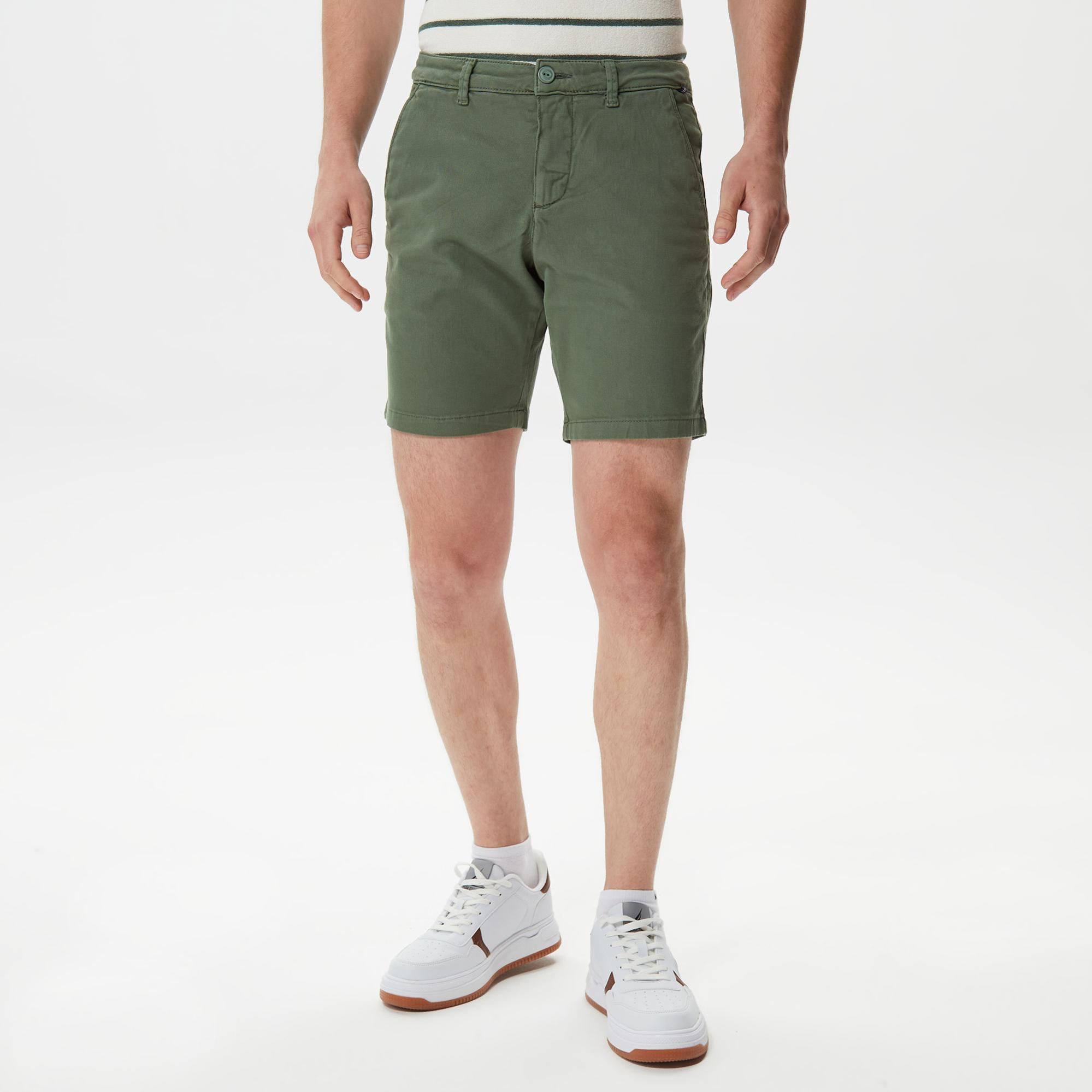 Nautica Erkek Yeşil Slim Fit Bermuda Şort